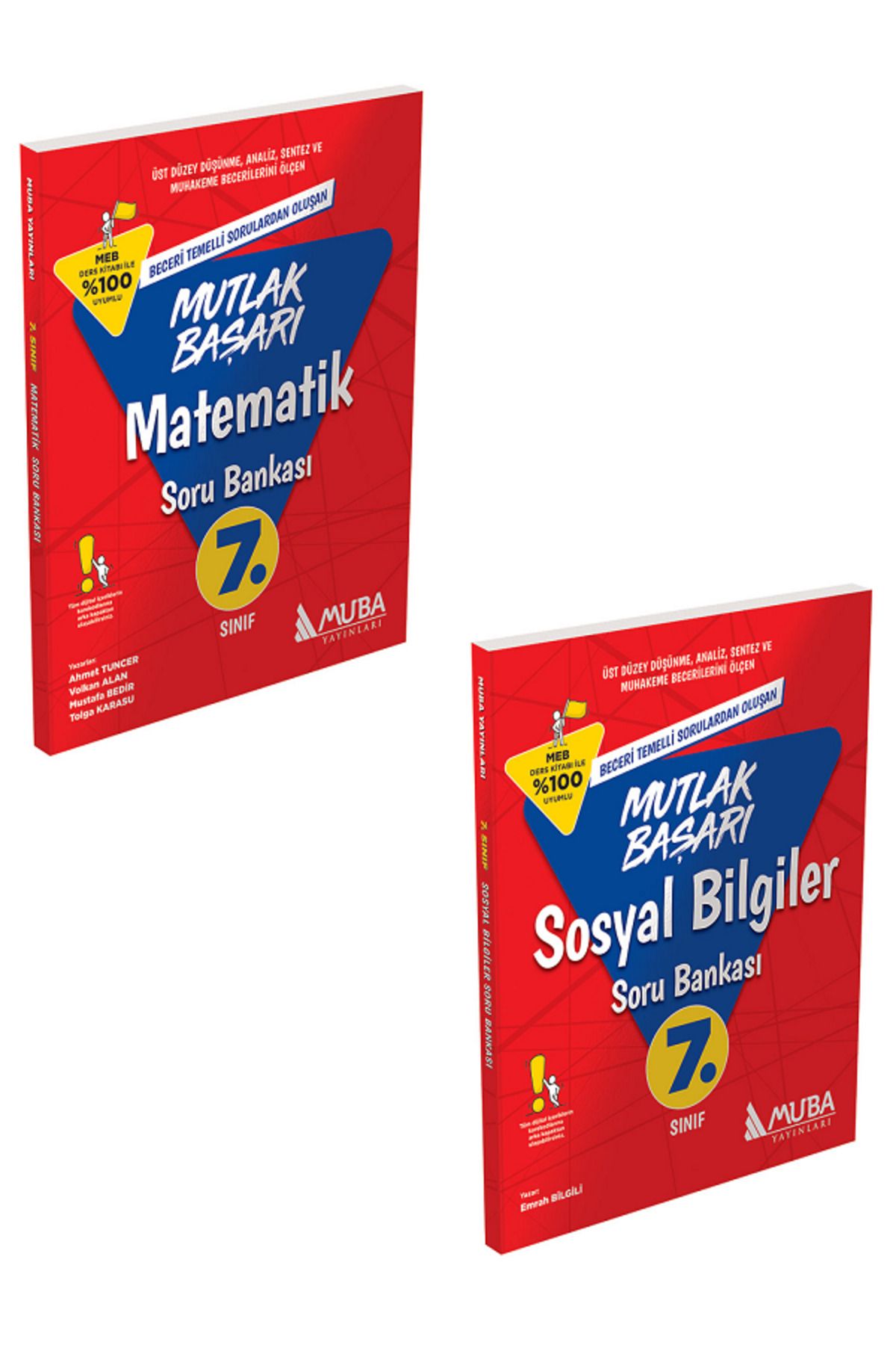 Evrensel İletişim Yayınları 7.Sınıf Muba Mutlak Başarı Matematik + Sosyal Bilgiler Soru Bankası / Beceri Temelli / 2 KİTAP