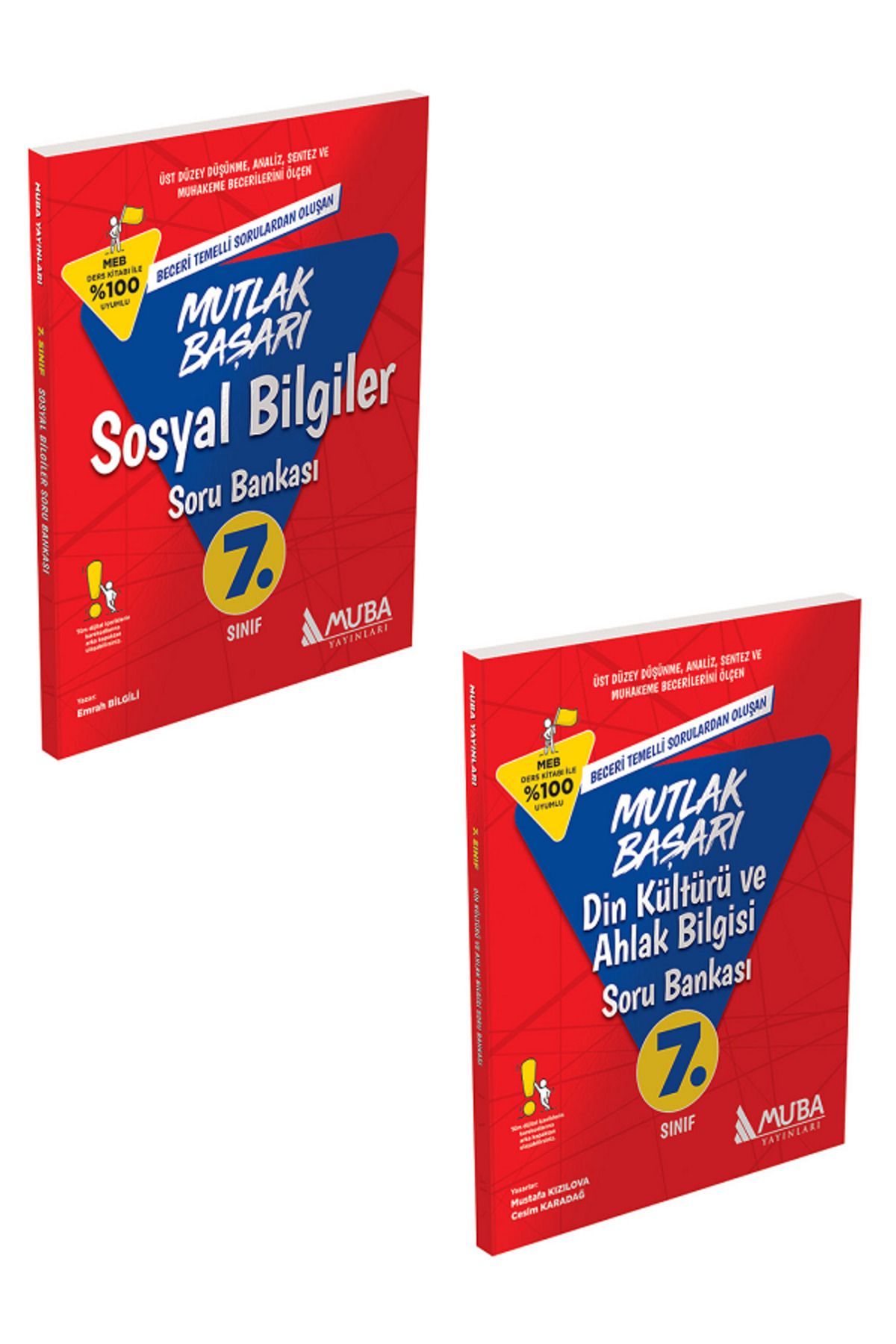 Evrensel İletişim Yayınları 7.Sınıf Muba Mutlak Başarı Sosyal Bilgiler + Din Kültürü Soru Bankası / Beceri Temelli / 2 KİTAP