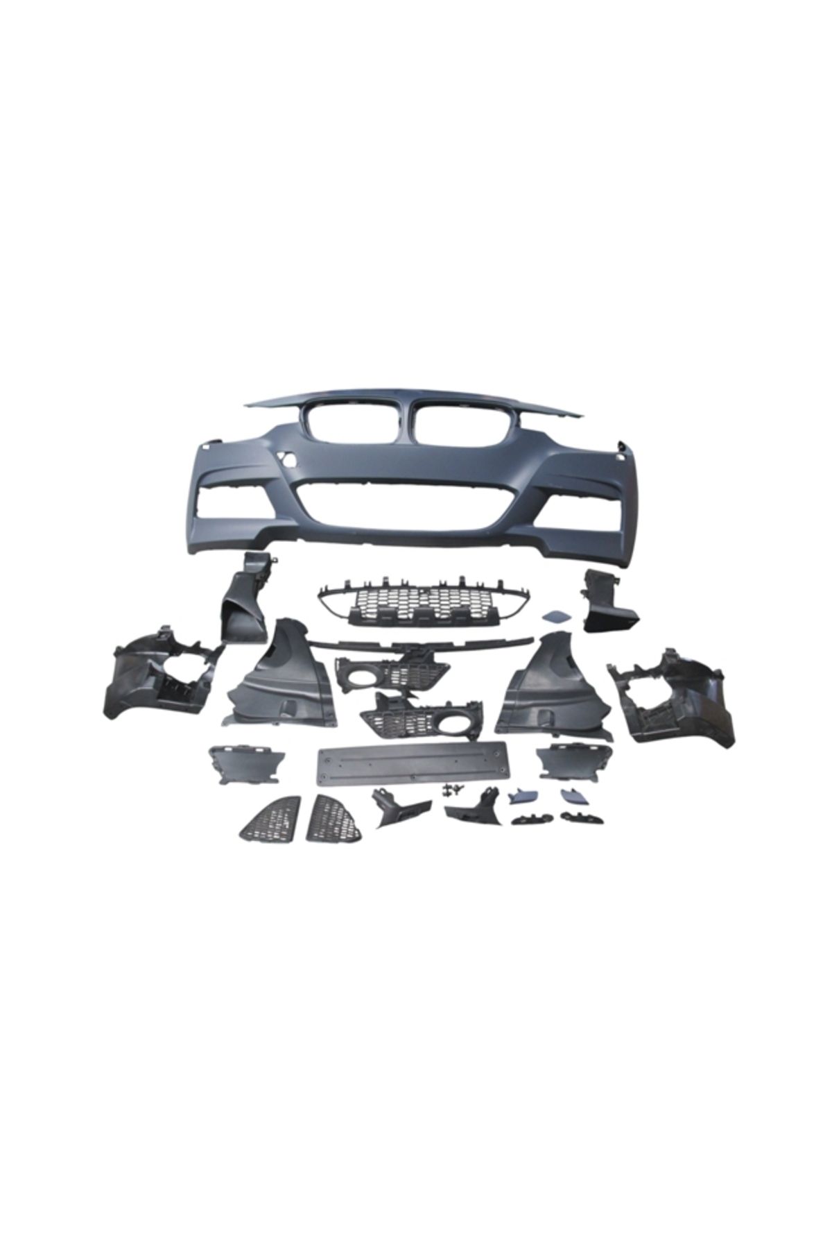 FAM Bmw 3 Seri F30 12/18 Ön Tampon (Izgaralı/plaka Plastikli) (F.yık.lı) (Mtech/lcı)