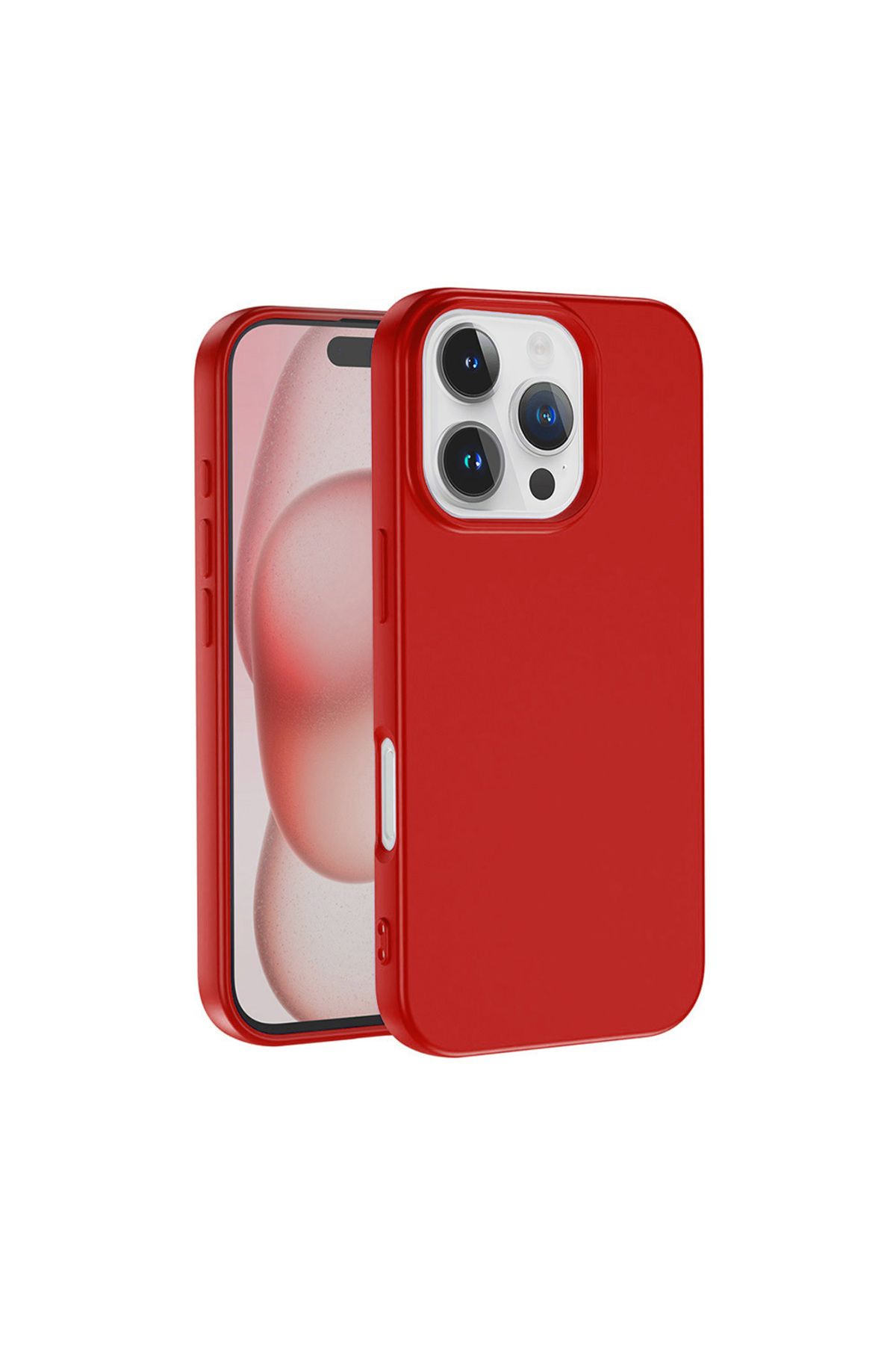 nexnova İphone 16 Pro Uyumlu Kılıf Kadife Lansman Soft Yumuşak Liquid Silikon Kamera Korumalı Kapak
