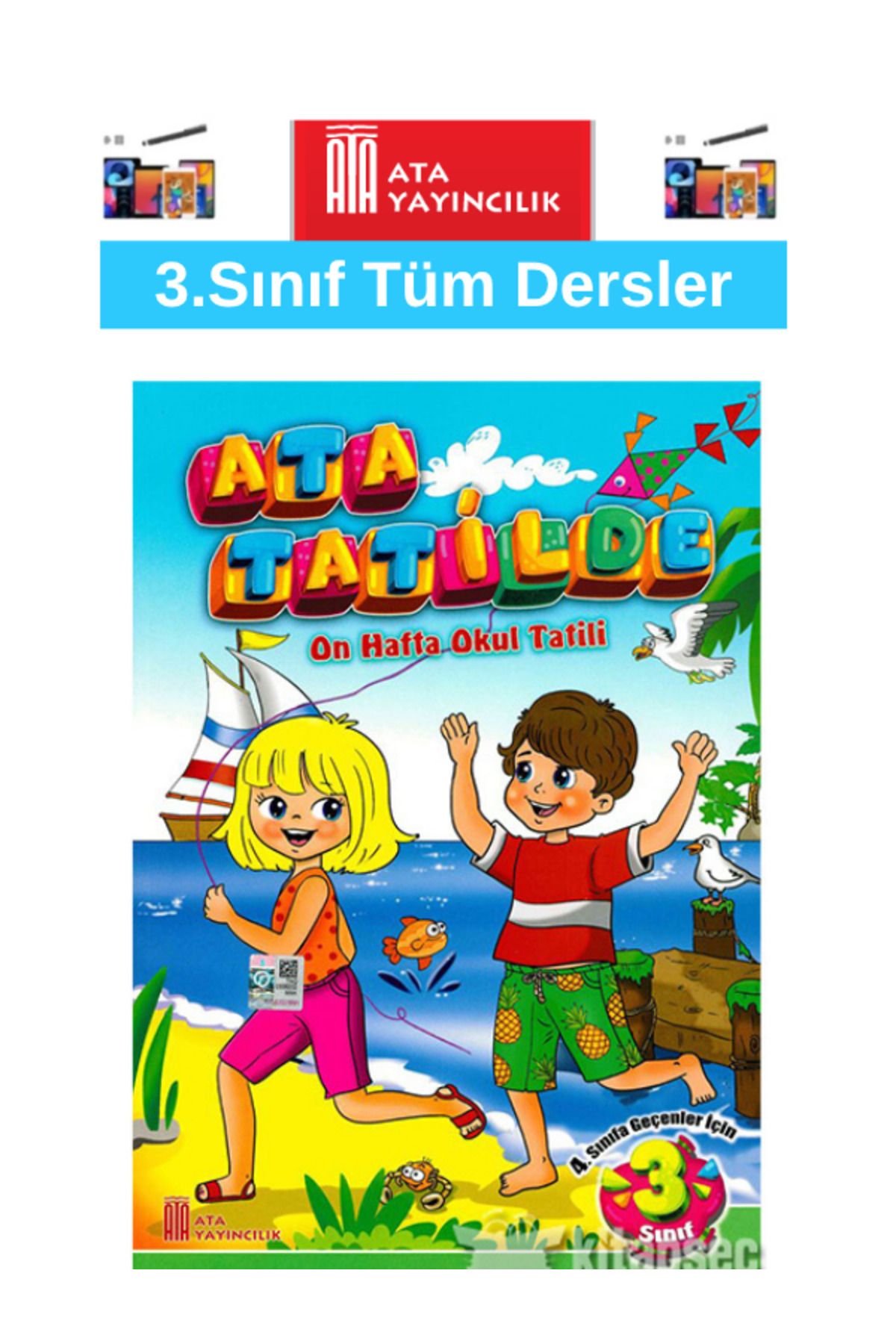 Ens Yayıncılık Ata Tatilde Yayınları 3.Sınıf 2023-2024 Yaz Tatil Seti+Android Kalem (2023-2024 )