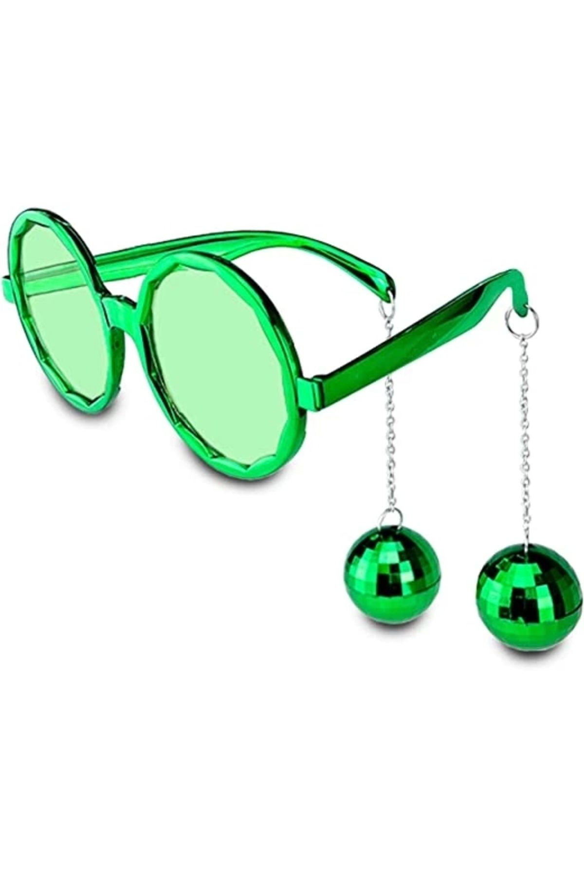 shop Disko Toplu Küpeli Parti Gözlüğü Yeşil Renk