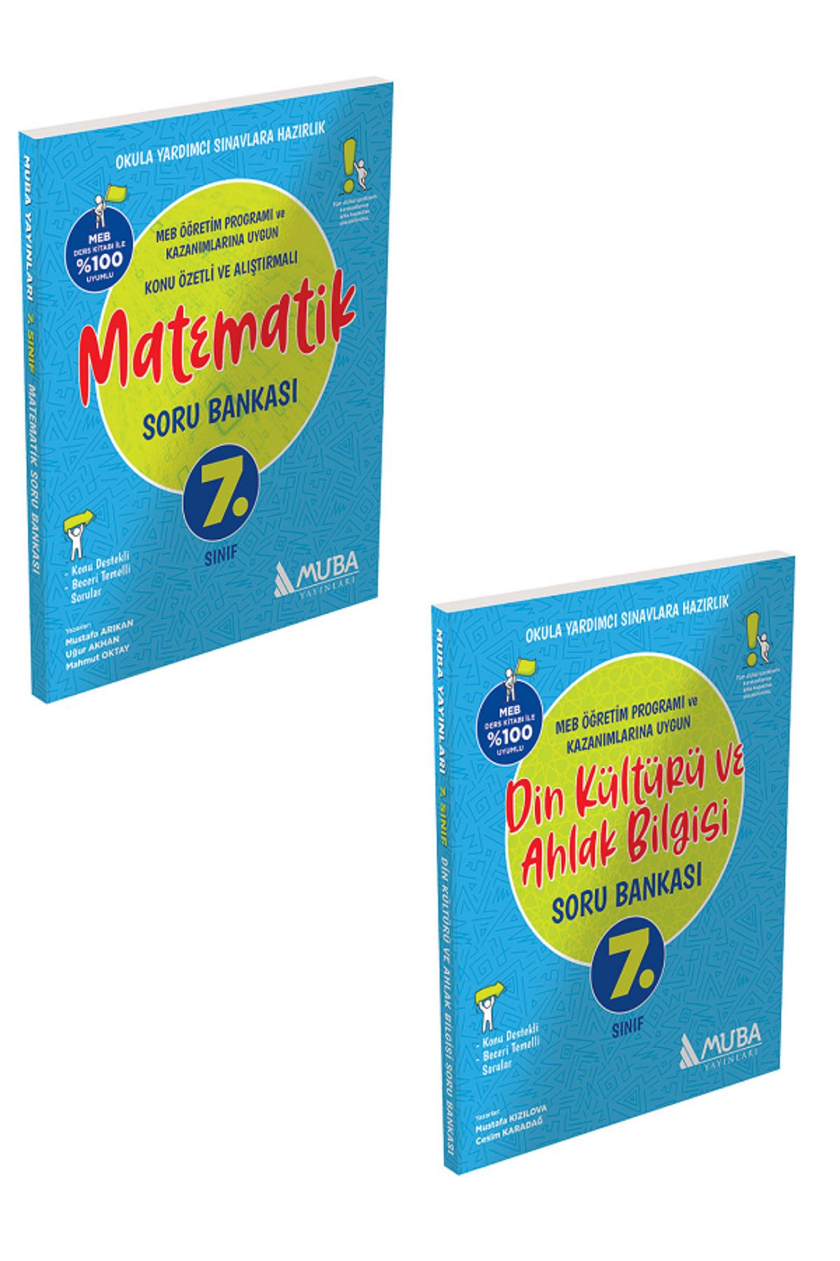 Evrensel İletişim Yayınları 7.Sınıf Muba Matematik + Din Kültürü Soru Bankası / Konu Destekli Beceri Temelli / 2 KİTAP