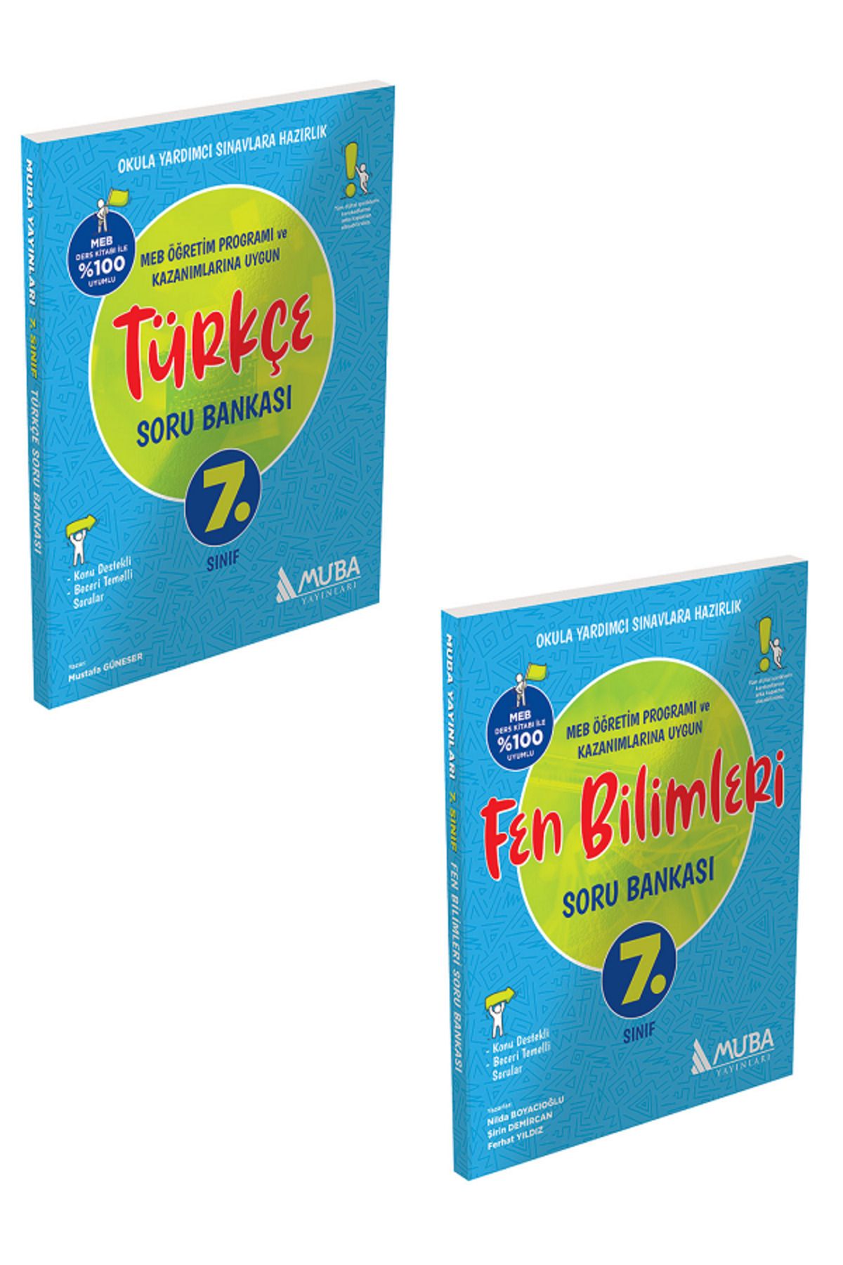 Evrensel İletişim Yayınları 7.Sınıf Muba Türkçe + Fen Bilimleri Soru Bankası / Konu Destekli Beceri Temelli / 2 KİTAP