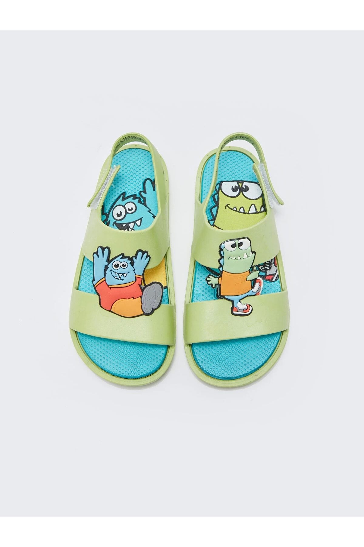 LC Waikiki-Lcw Steps Green Patch Detailed Boys' Sandals 3