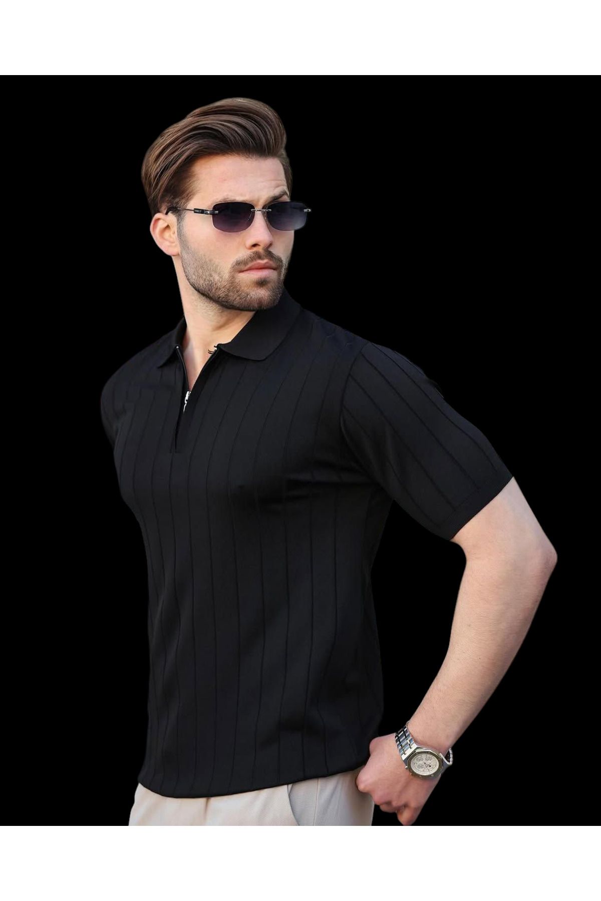 Turkuaz OB Polo Yaka Triko T-Shirt
