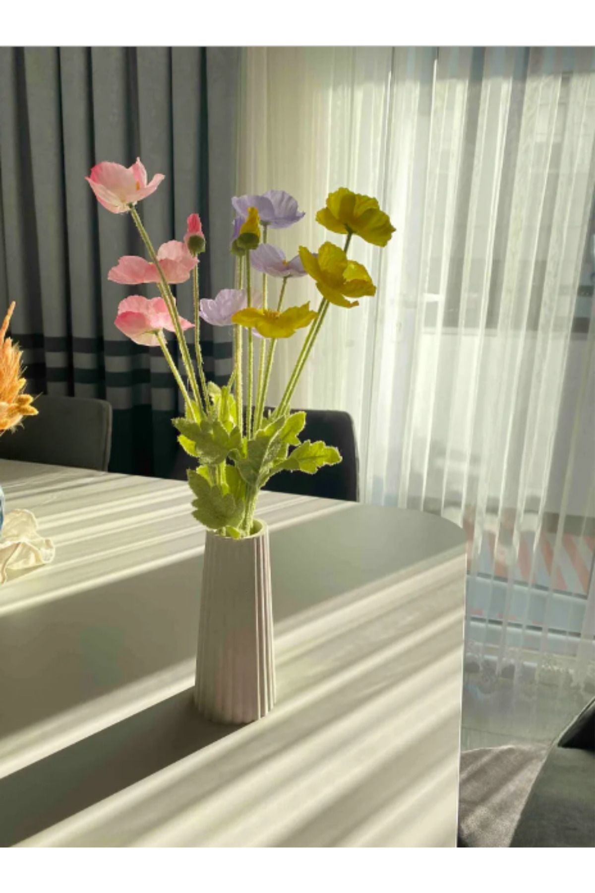 teknotrust Bohem Tarz Büyük Boy Vazo Çizgili İskandinav Vazo Dekoratif Çiçeksiz Pinterest Hediyelik