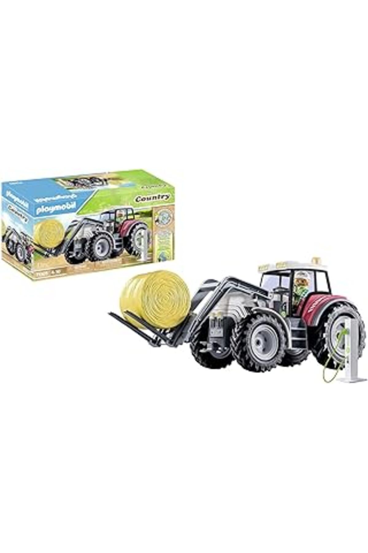 Roses Store Playmobil Country 71305 Büyük Traktör, Elektrikli Traktör, Katlanır Çatılı Ve Elektrik Şarj Istasyo
