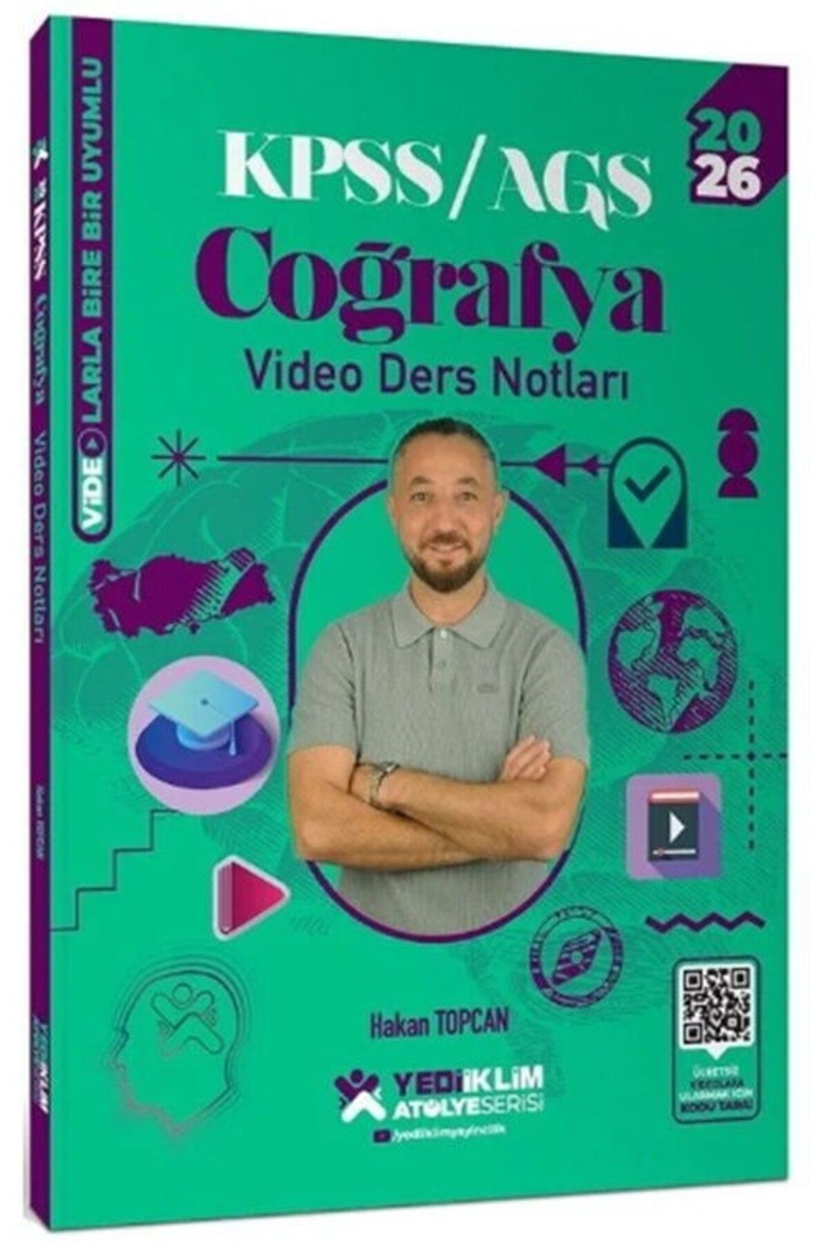 Ankara Kitap Merkezi 2026 KPSS Coğrafya Atölye Video Ders Notları Yediiklim Yayınları