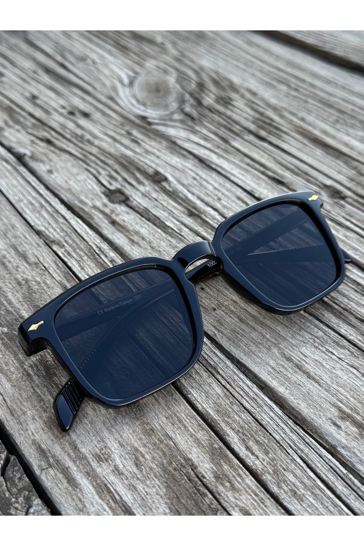 DEEPWELL Uv Korumalı Unisex Siyah Renk Güneş Gözlüğü deepg04