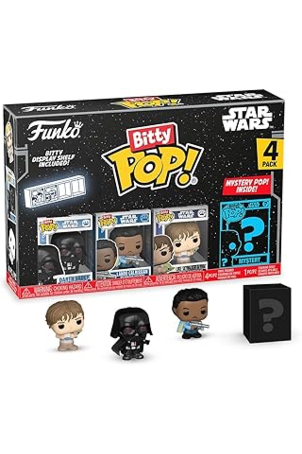 Qedii Nita Toys Funko Bitty Pop Star Wars: Darth Vader 4'Lü Paket Figür