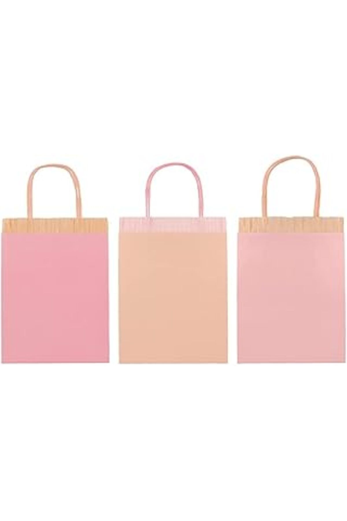 Karachil Meri Meri - Pink Fringe Party Bags - Pembe Püsküllü Hediye Çantaları (8'Li)