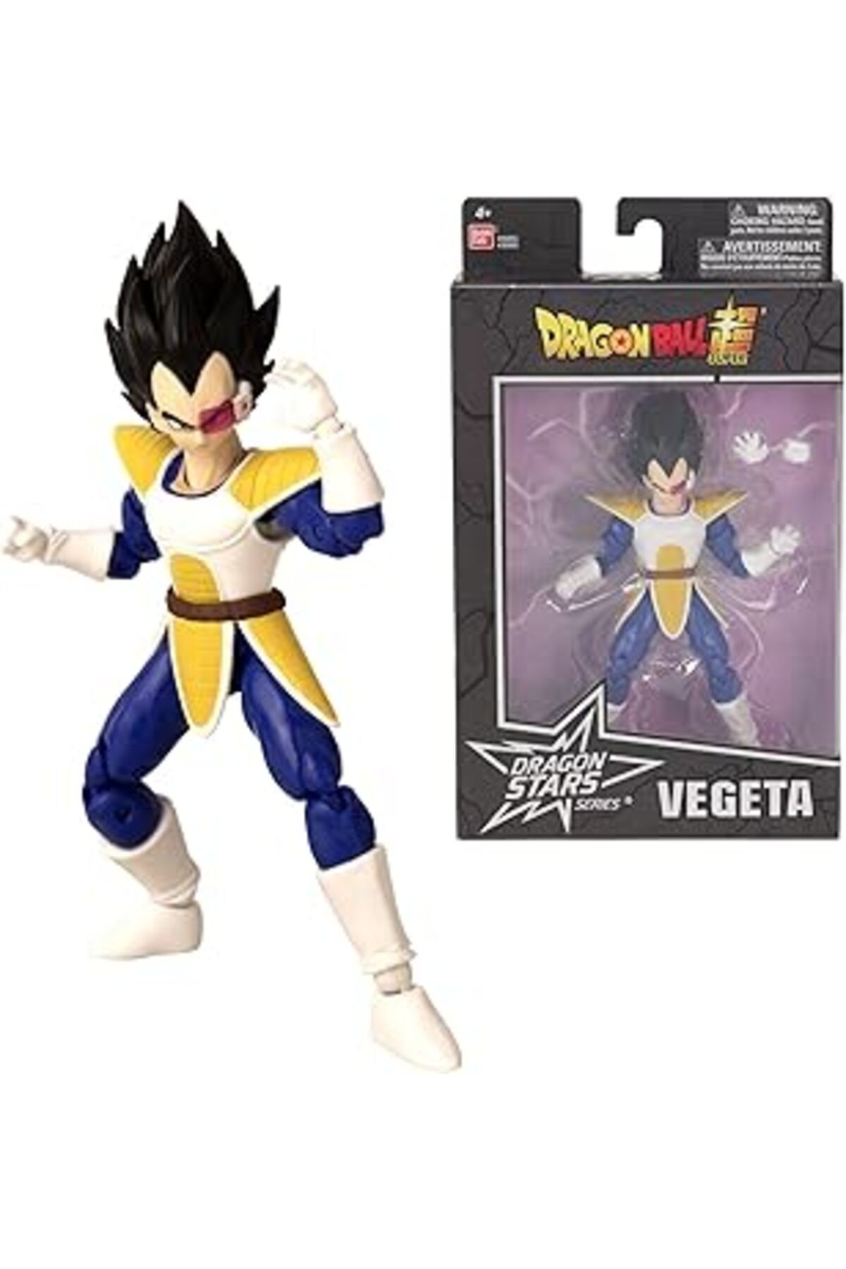 Pazarcan Bandai 16 Cm Dragon Ball, Dragon Yıldızları Poz Verilebilir Figürleri, Vegeta (Dragon Ball Z Ver)