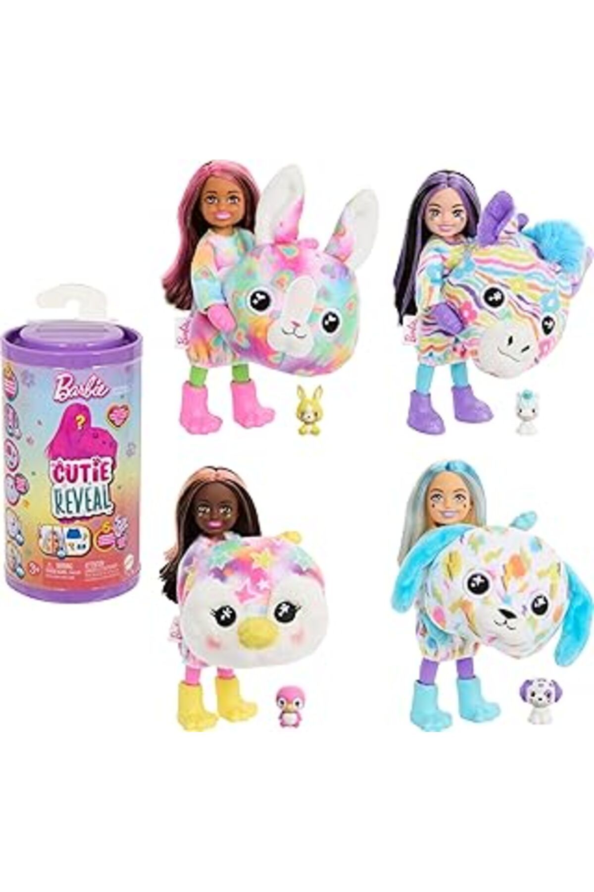 Karachil Barbie Chelsea Cutie Reveal Renk Değiştiren Rüya Renkler Serisi Sürpriz Paket Hrk42