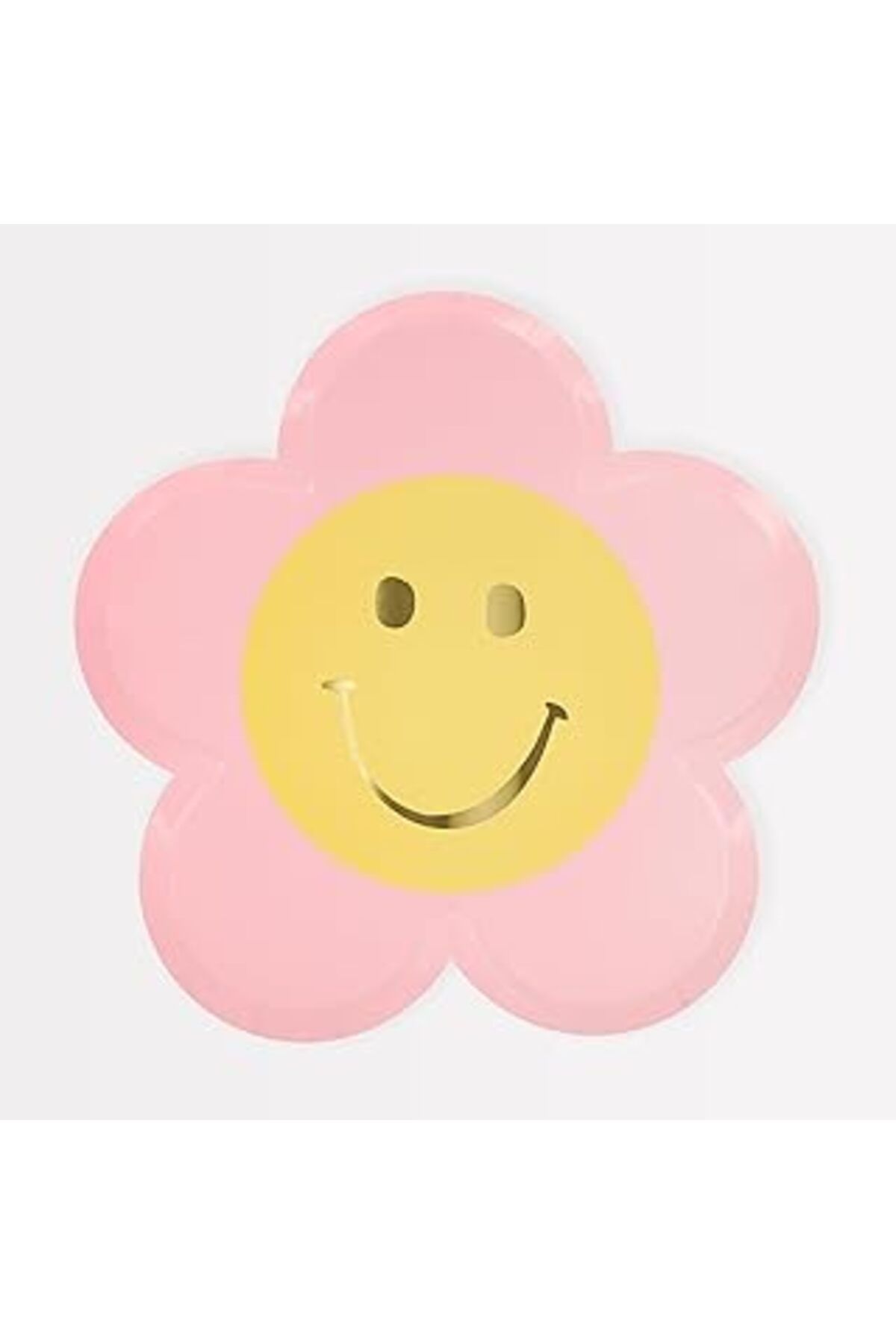 Roses Store Meri Meri - Happy Face Flower Plates - Mutlu Yüz Çiçek Tabaklar (X8)