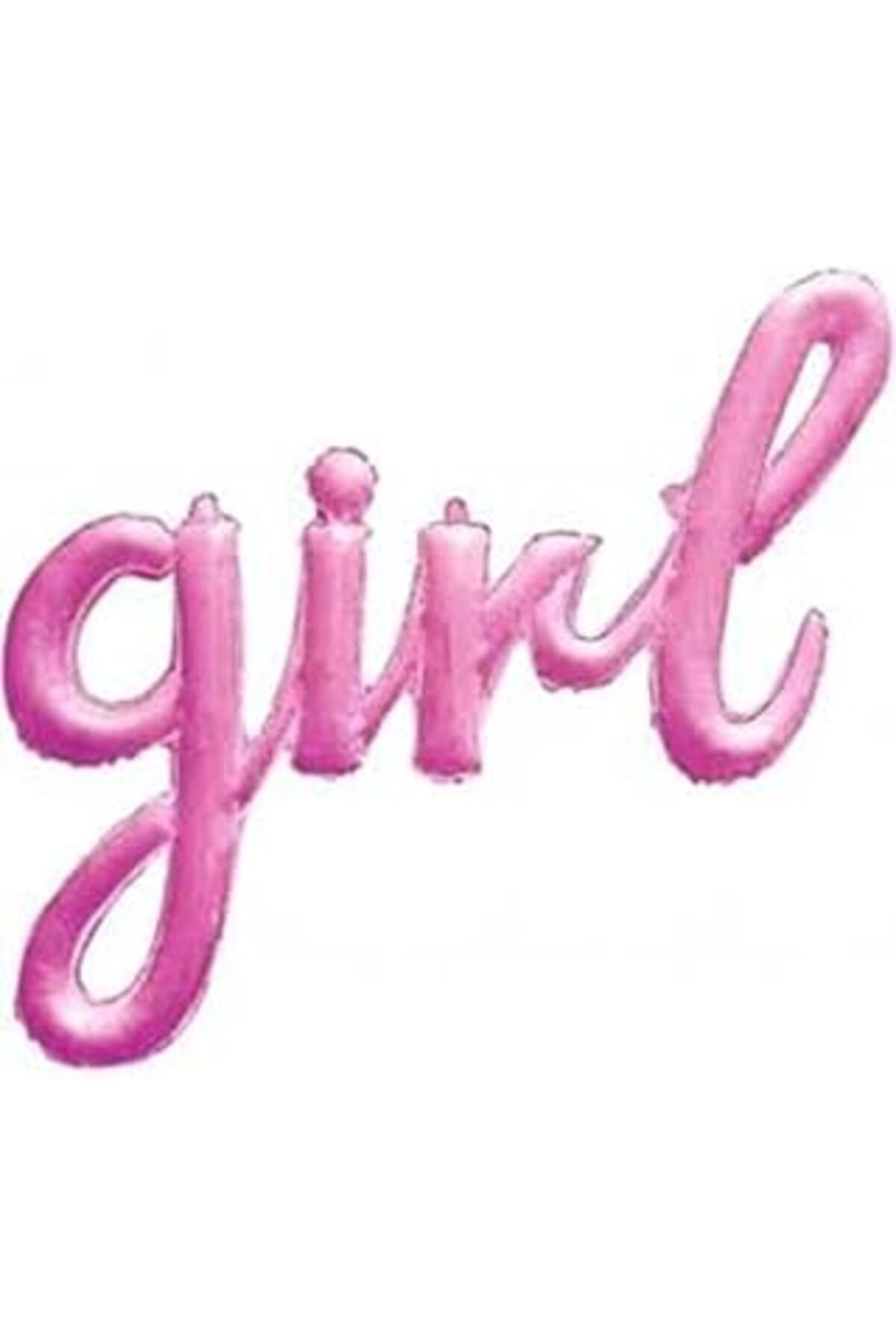Karachil Pembe "Girl" Yazılı Folyo Balon 55X88 Cm