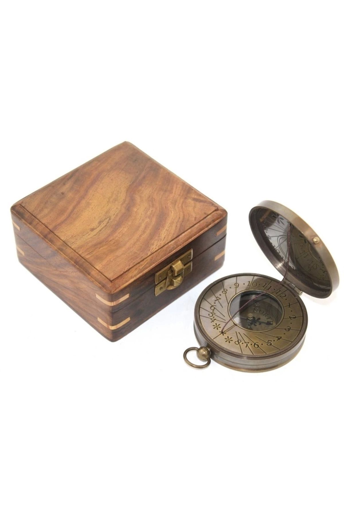shop Ahşap Kutulu Pusula Model 8