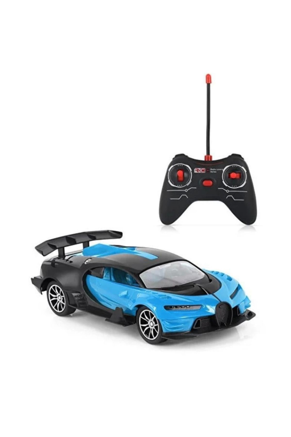 MR RZN STORE Şarjlı Uzaktan Kumandalı Mavi Bugatti 1:16