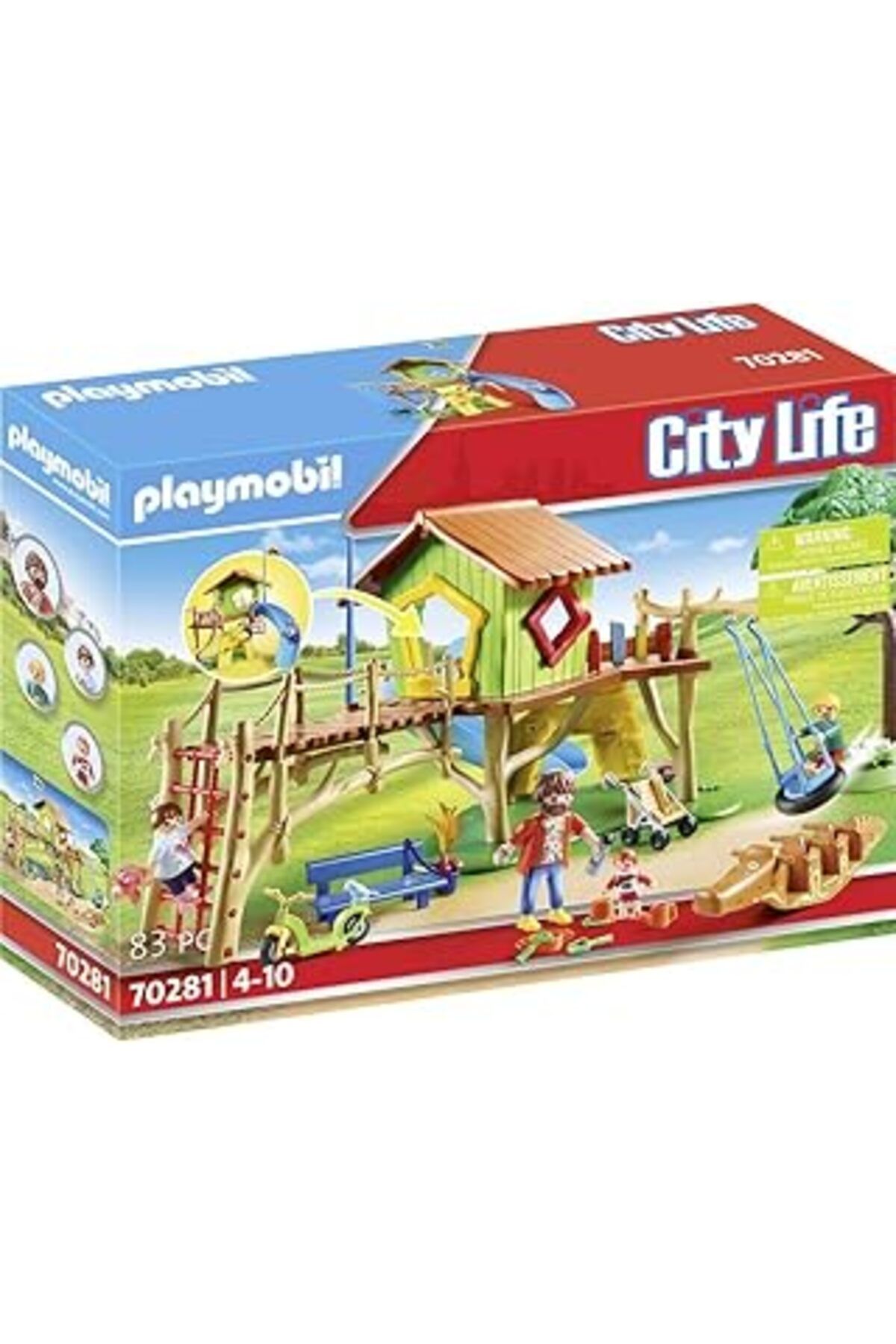 Qedii Playmobil 70281 Şehir Hayatı Ana Okulu Macera Oyun Alanı, Eğitici Oyuncak, Eğlenceli, Yaratıcı Rol