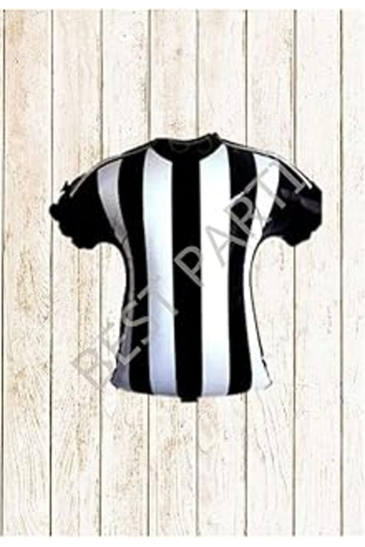 Roses Store Tarafta Futbol Temalı Siyah-Beyaz Forma Folyo Balon