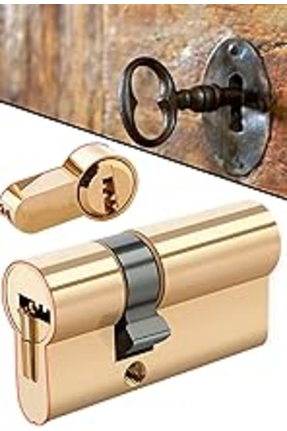 Roses Store Zuco Cylinder 90 Mm Sistem Kapı Silindiri Gold 90Mm 1410