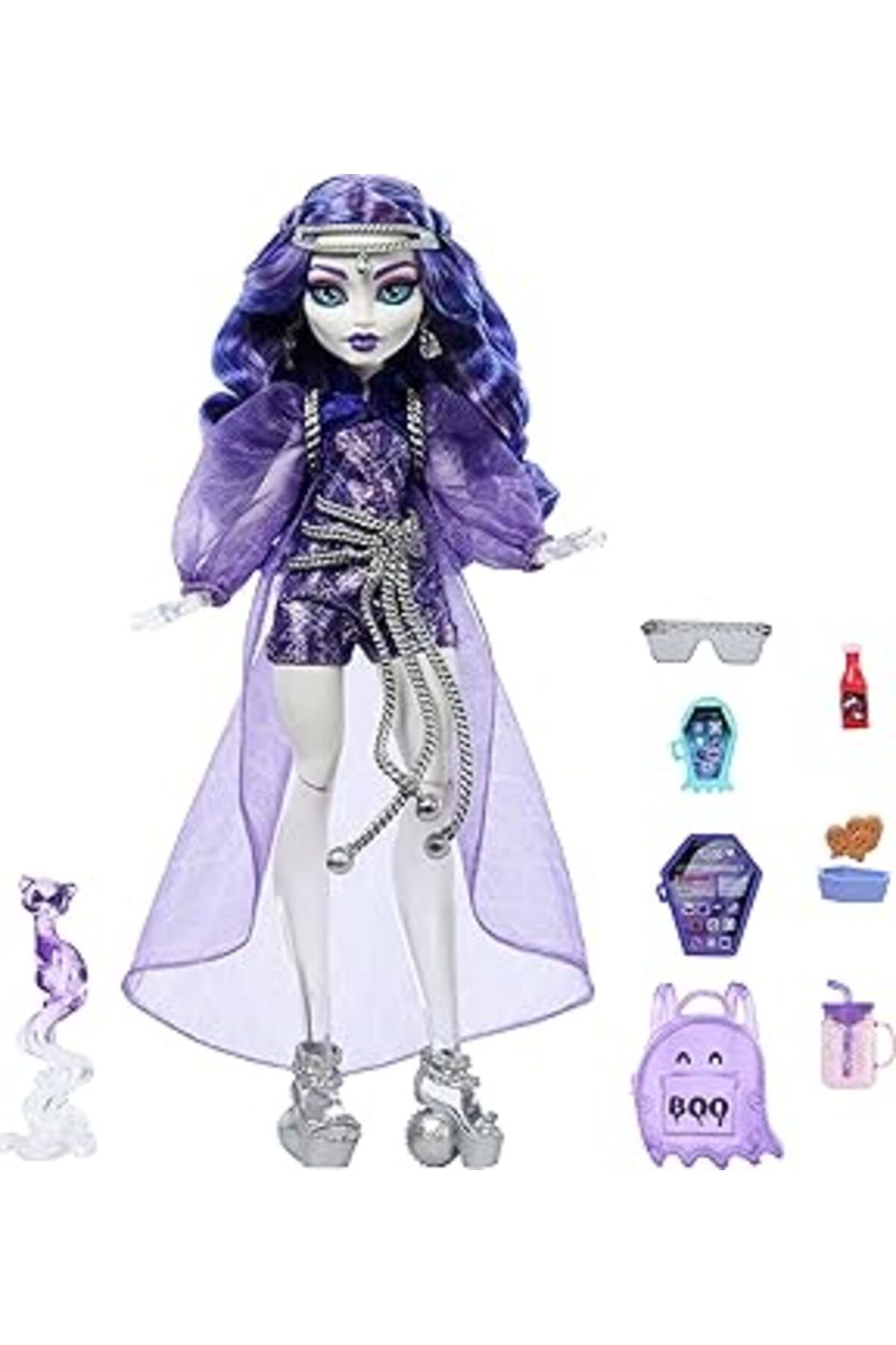 Karachil Monster High Spectra Vondergeist Bebek Evcil Gelinciği Rhuen Ve Aksesuarlarıyla Monster High Spectr