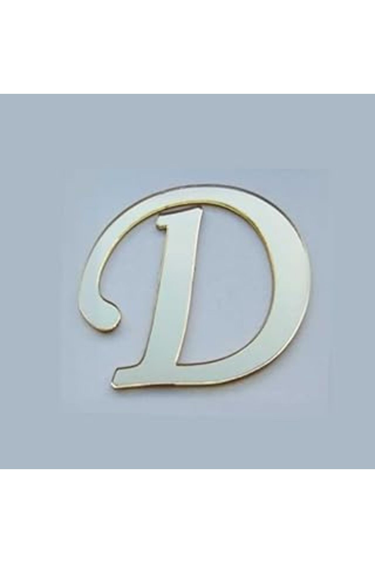 Karachil Benim Marifetlerim - D Harfi Altın Aynalı Pleksi 4 Cm