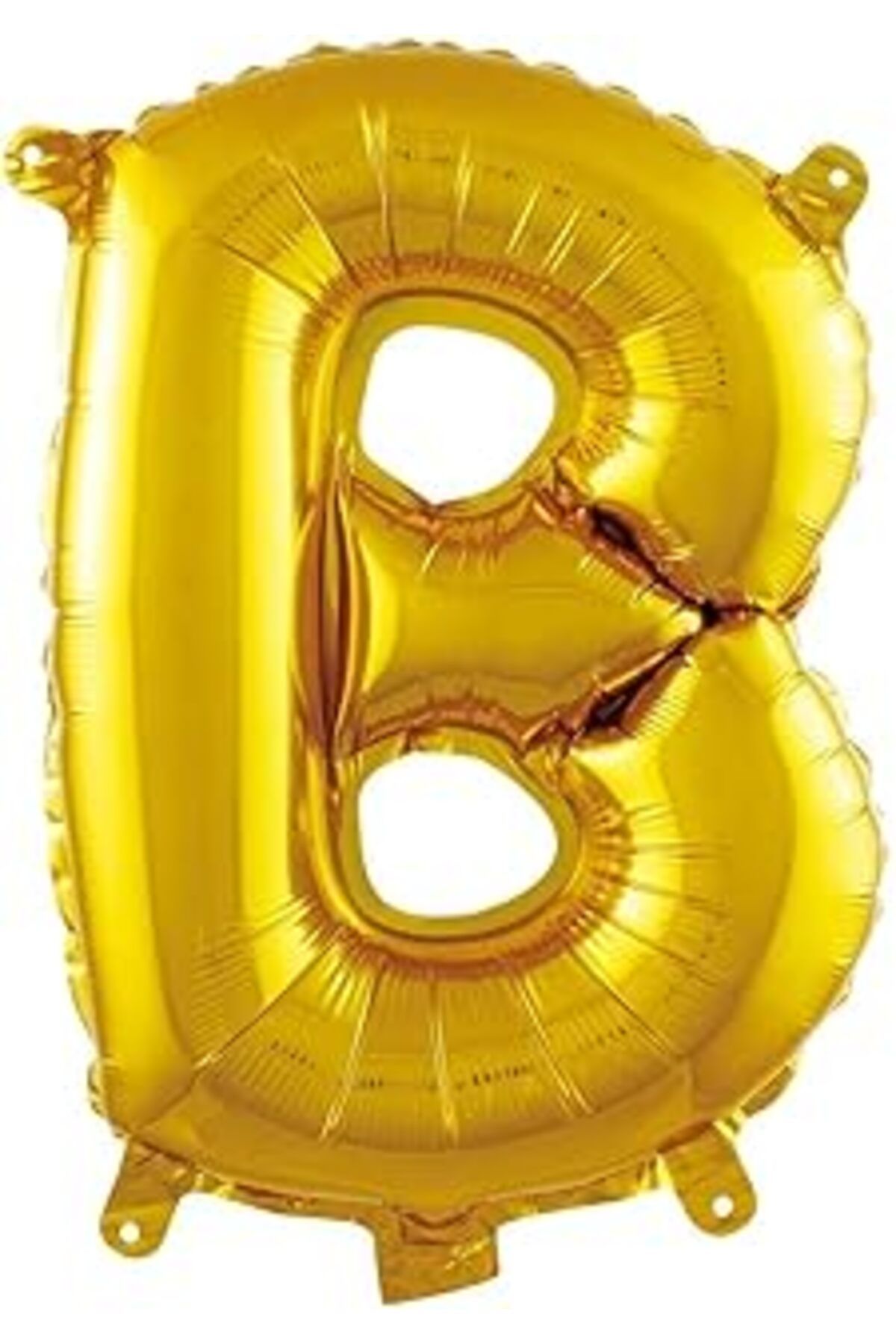 Karachil Parti Vitrini B Harfi 16 Inç Gold Renk Folyo Balon 36 Cm (ALTIN)