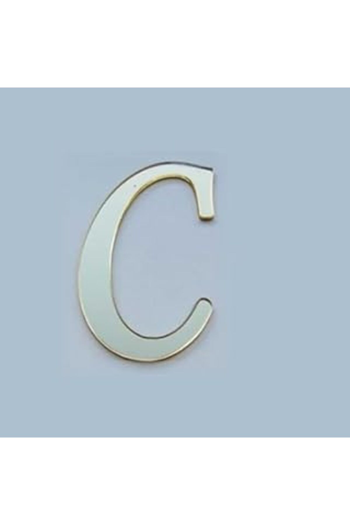 Karachil Benim Marifetlerim - C Harfi Altın Aynalı Pleksi 4 Cm
