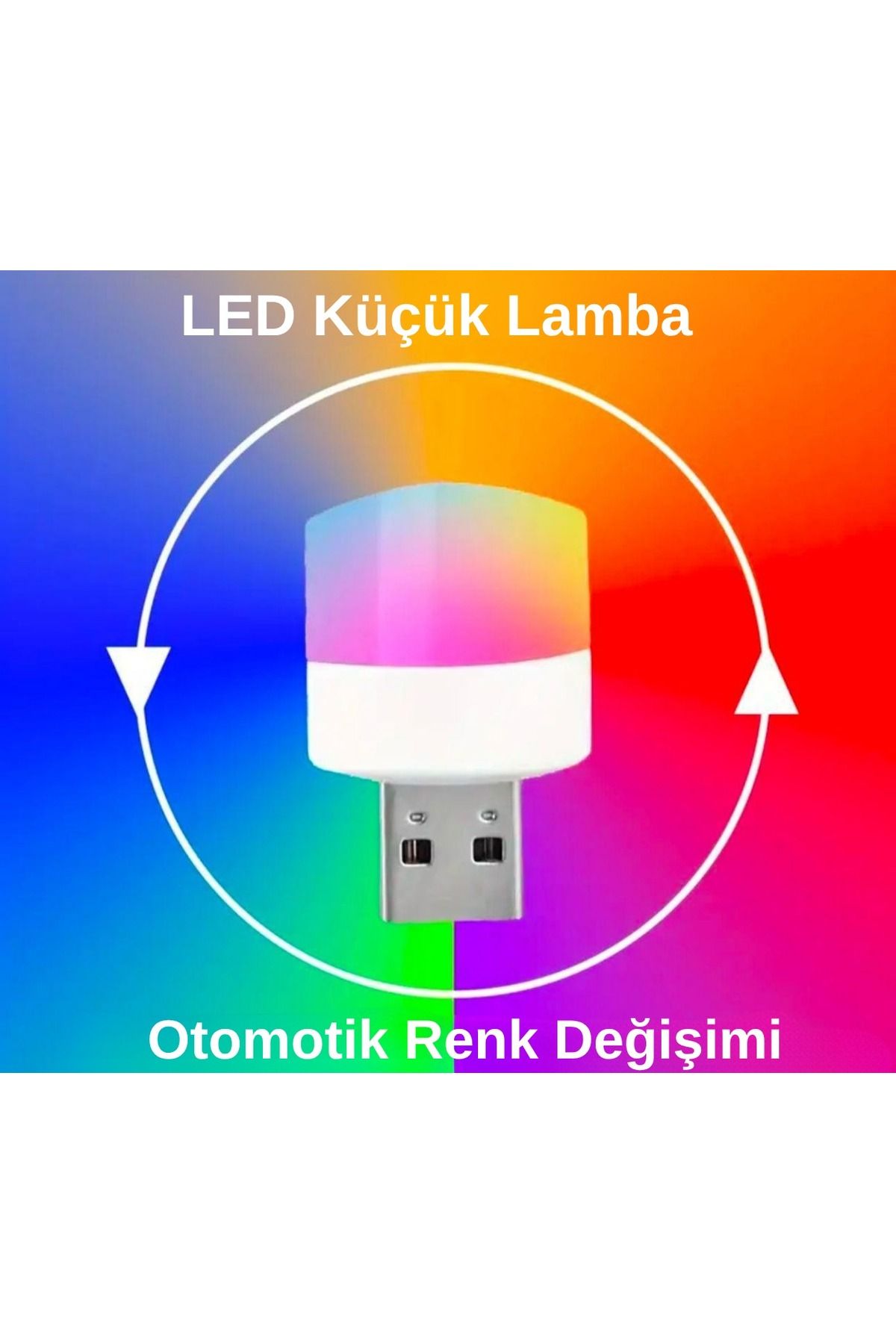 ÇETİNLER REZİSTANS USB LED Gece Lambası Çok Amaçlı Renk Değiştiren
