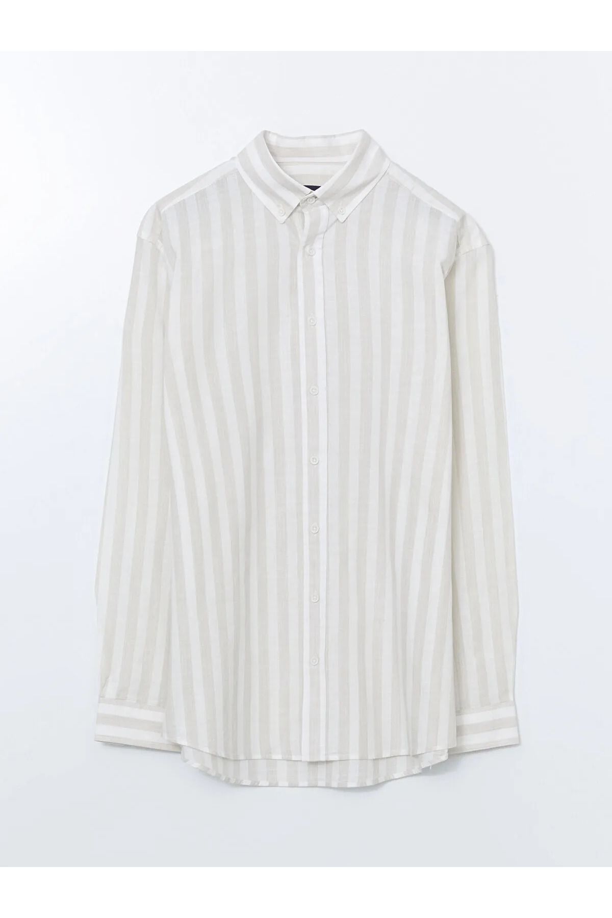 LC Waikiki Regular Fit Uzun Kollu Çizgili Poplin Erkek Gömlek