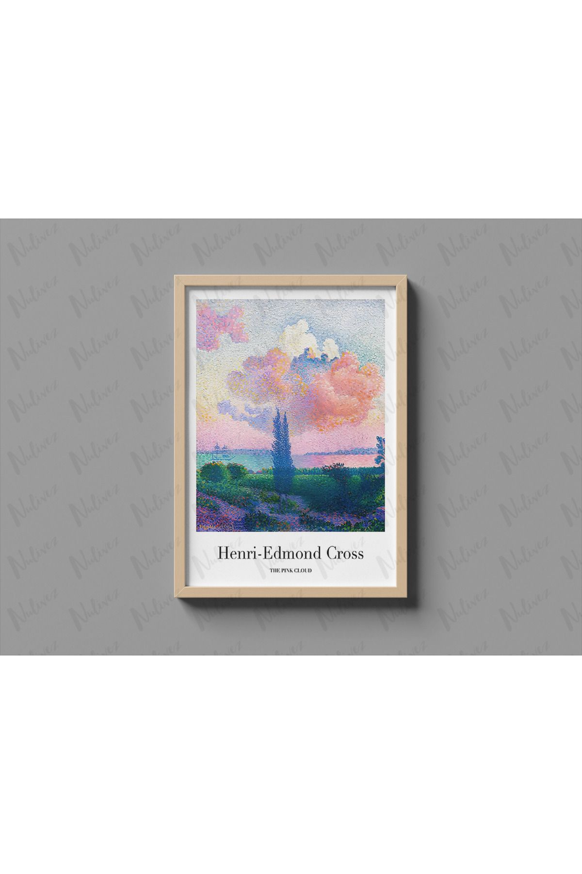 Nulivez Çerçeveli, Henri-Edmond Caross Dekoratif Tablo, 300 Micron Antireflecte Korumalı Tablo
