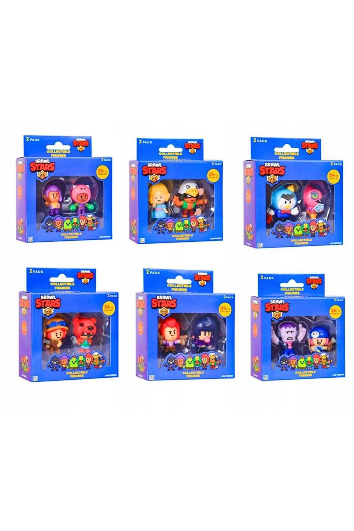 BRAWL STARS BRW2015 KOLEKSİYON FİGÜRLERİ 2 Lİ SET 3+