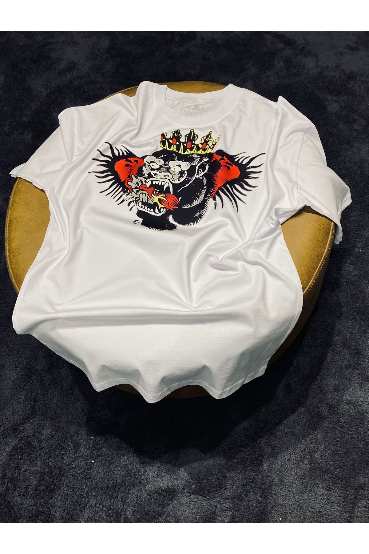 Spark Collection Ufc Conor Mcgregor Notorious %100 Pamuklu Relax Kalıp Bisiklet Yaka Beyaz Tshirt