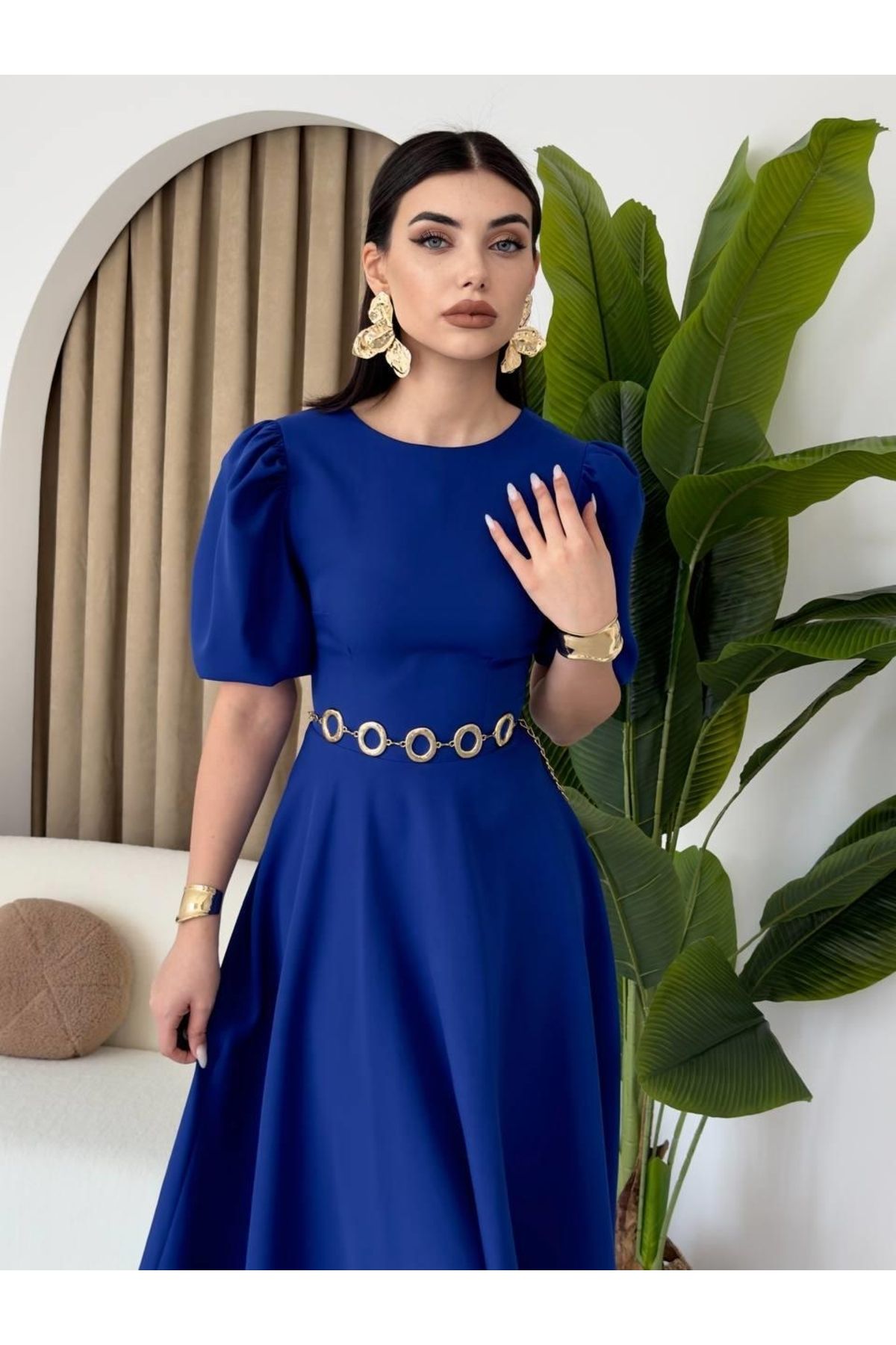 ETİLER COLLECTION Catania Balon Kol Elbise
