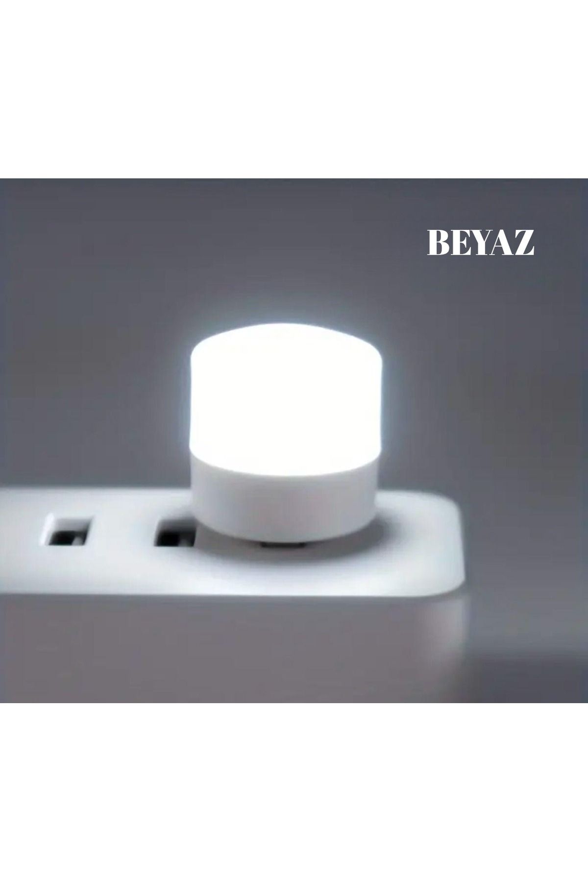 ÇETİNLER REZİSTANS USB Led Işık Gece Lambası Çok Amaçlı Beyaz Renk