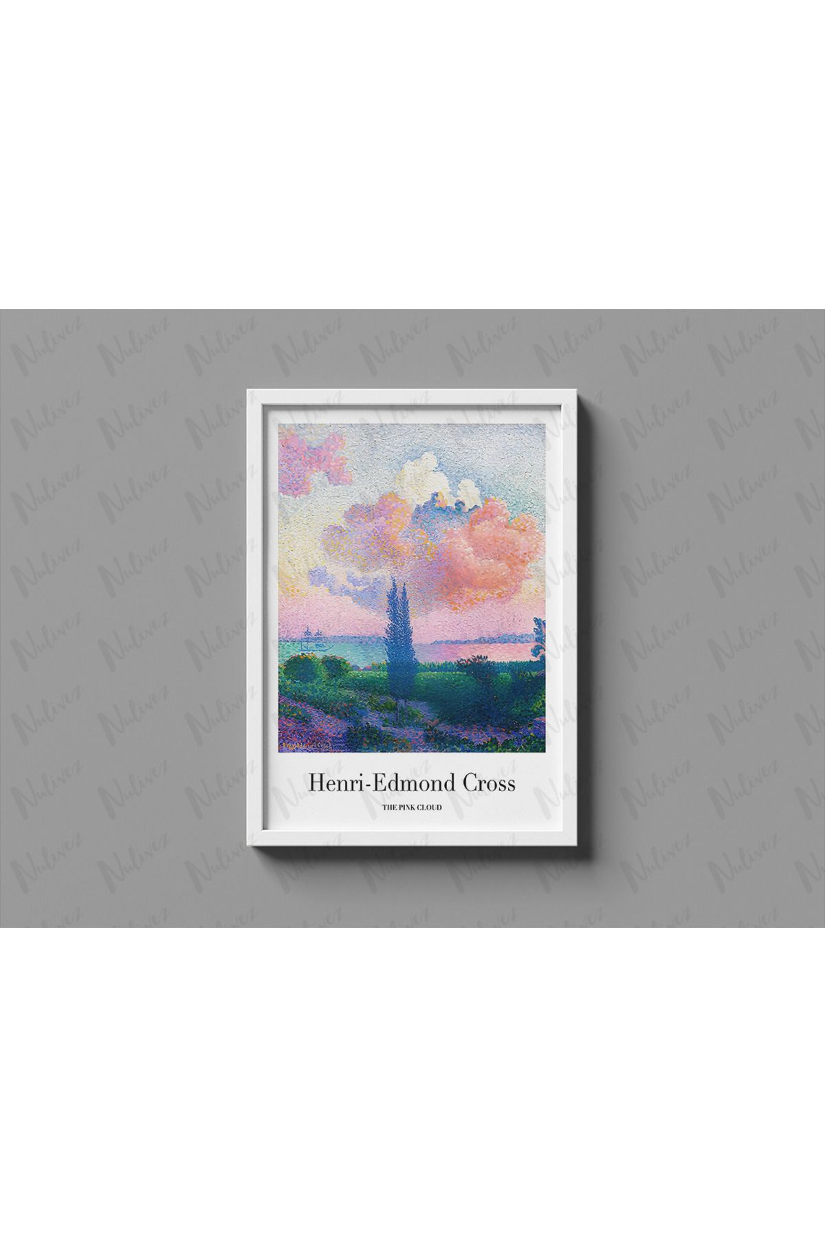 Nulivez Çerçeveli, Henri-Edmond Caross Dekoratif Tablo, 300 Micron Antireflecte Korumalı Tablo