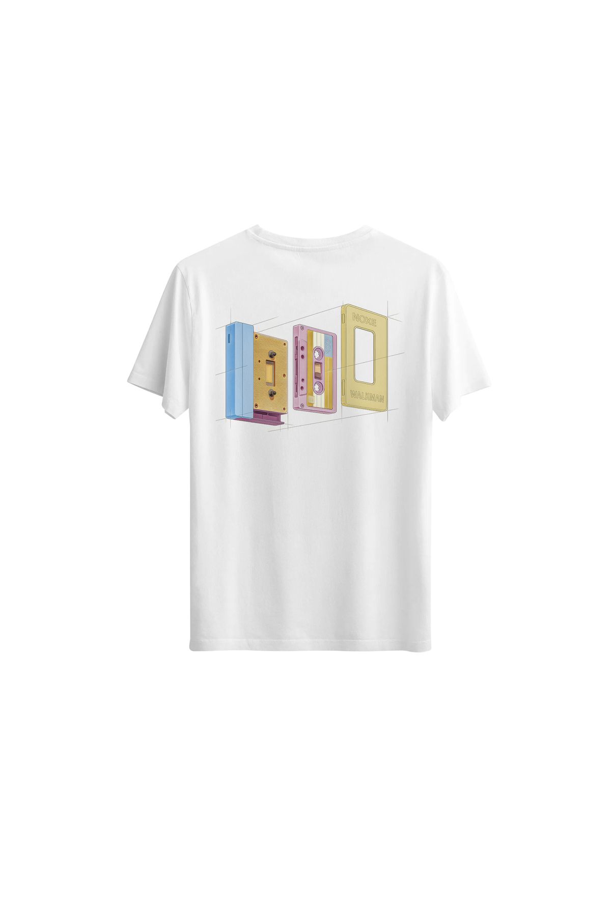NOXE CLUB Typed Memories Regular Beyaz T-Shirt