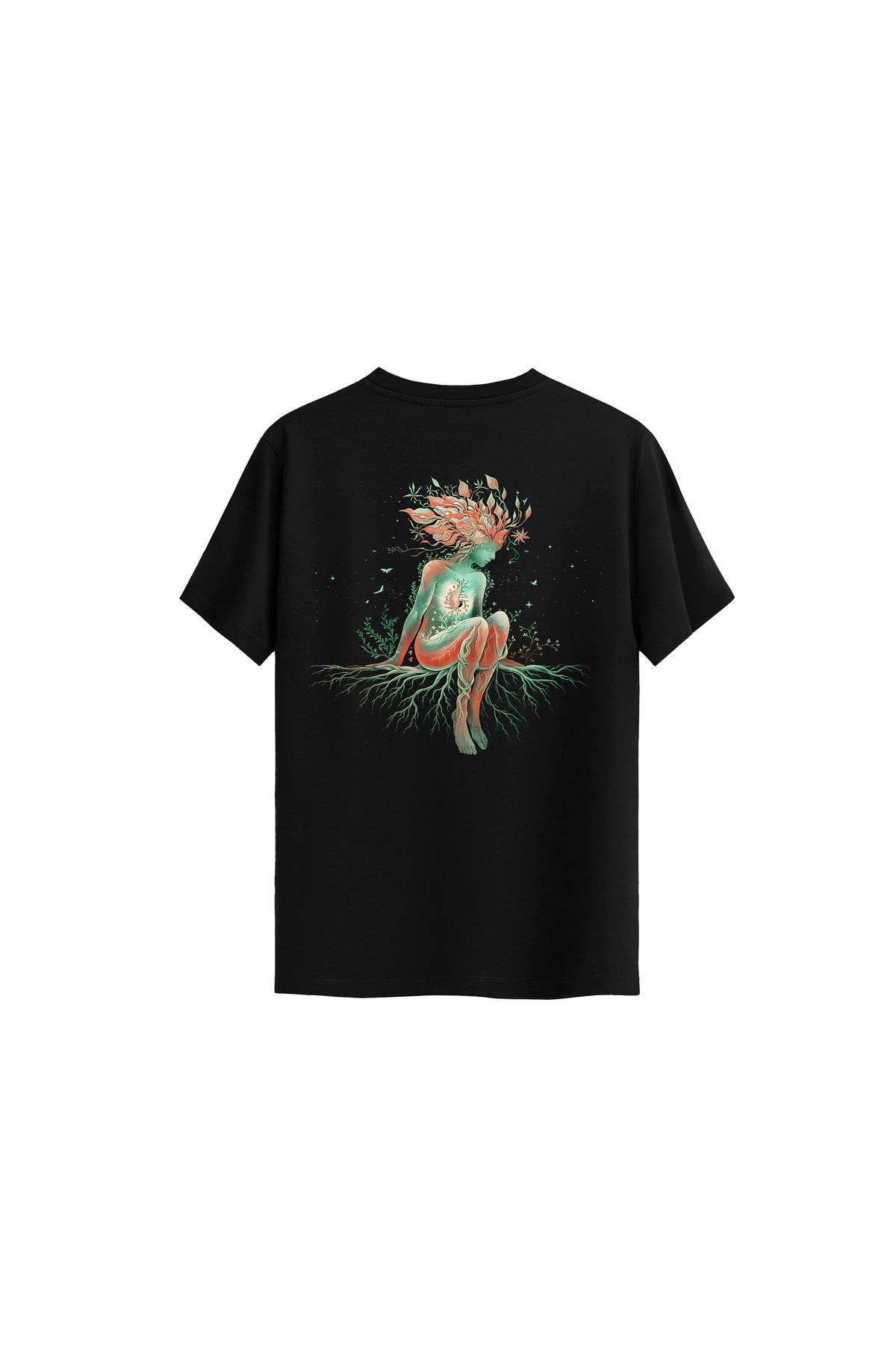 NOXE CLUB Rooted Regular Siyah T-Shirt