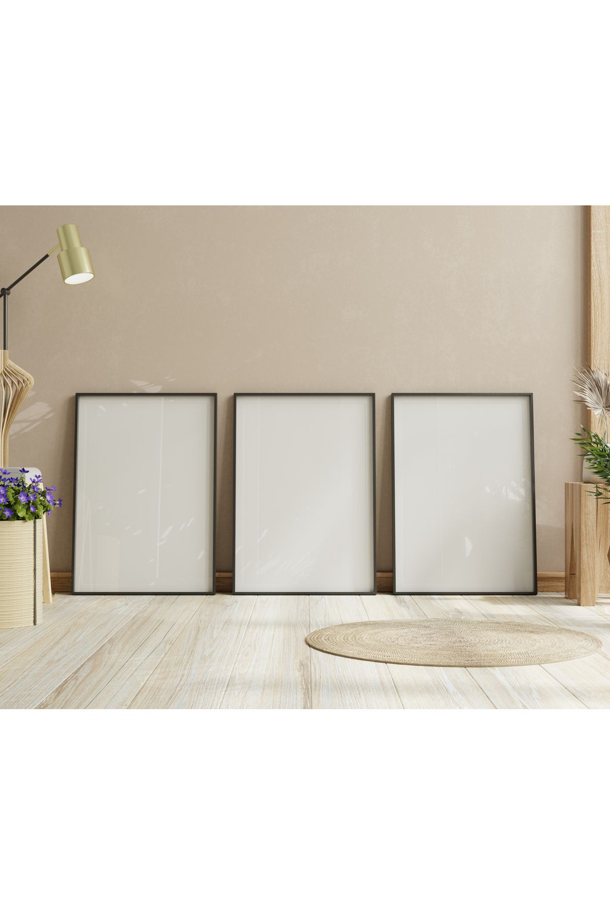 Home 3'lü 30x42 Siyah Poster Çerçevesi