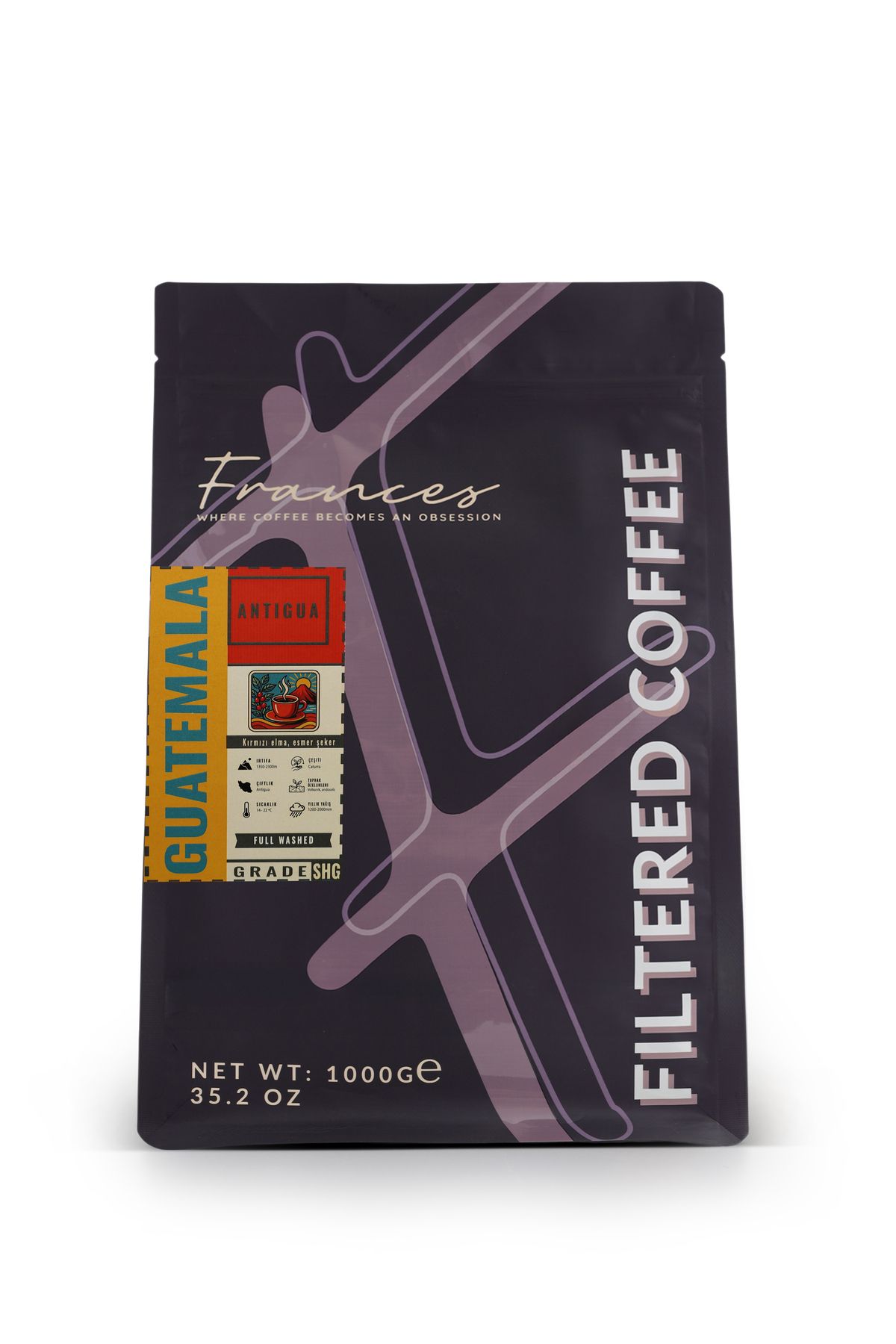 FRANCES Guatemala Antigua Çekirdek Filtre Kahve 1KG