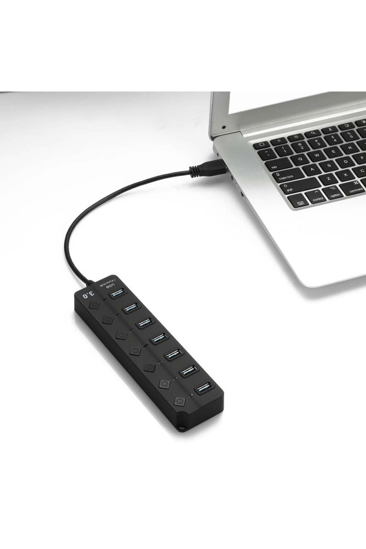 TECHSTAR-® Hb7 Usb Hub, 3.0 High Speed, 7 Usb 3.0 Ports, On/off Button, High Speed Usb 3.0 Connection 5
