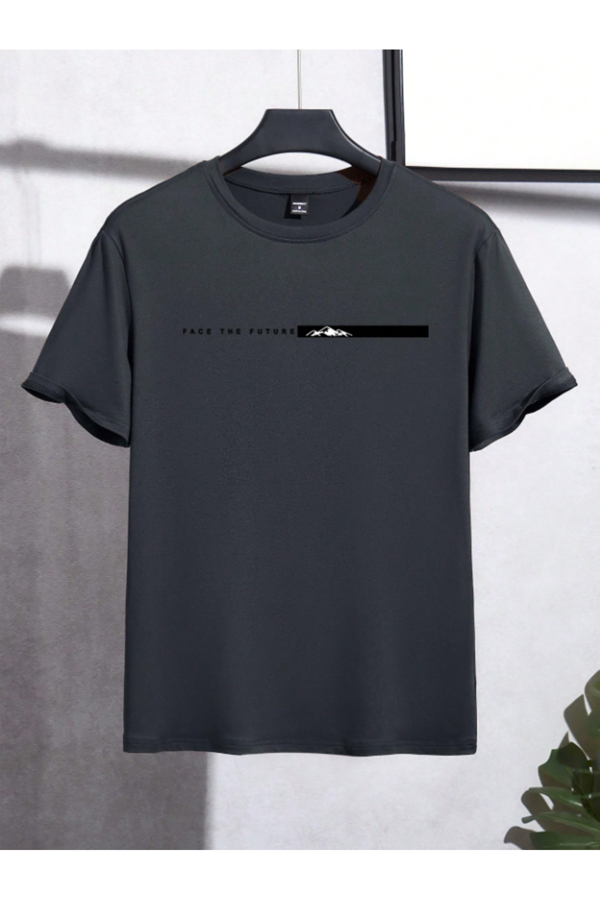 Framgan  Erkek Özel Baskılı Günlük Kısa Kol Bisiklet Yaka Pamuklu T-Shirt - Görsel 3