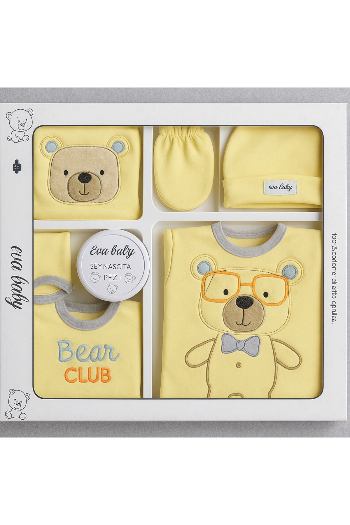 minella kids hayvan desenli 10’lu hastane çıkış seti