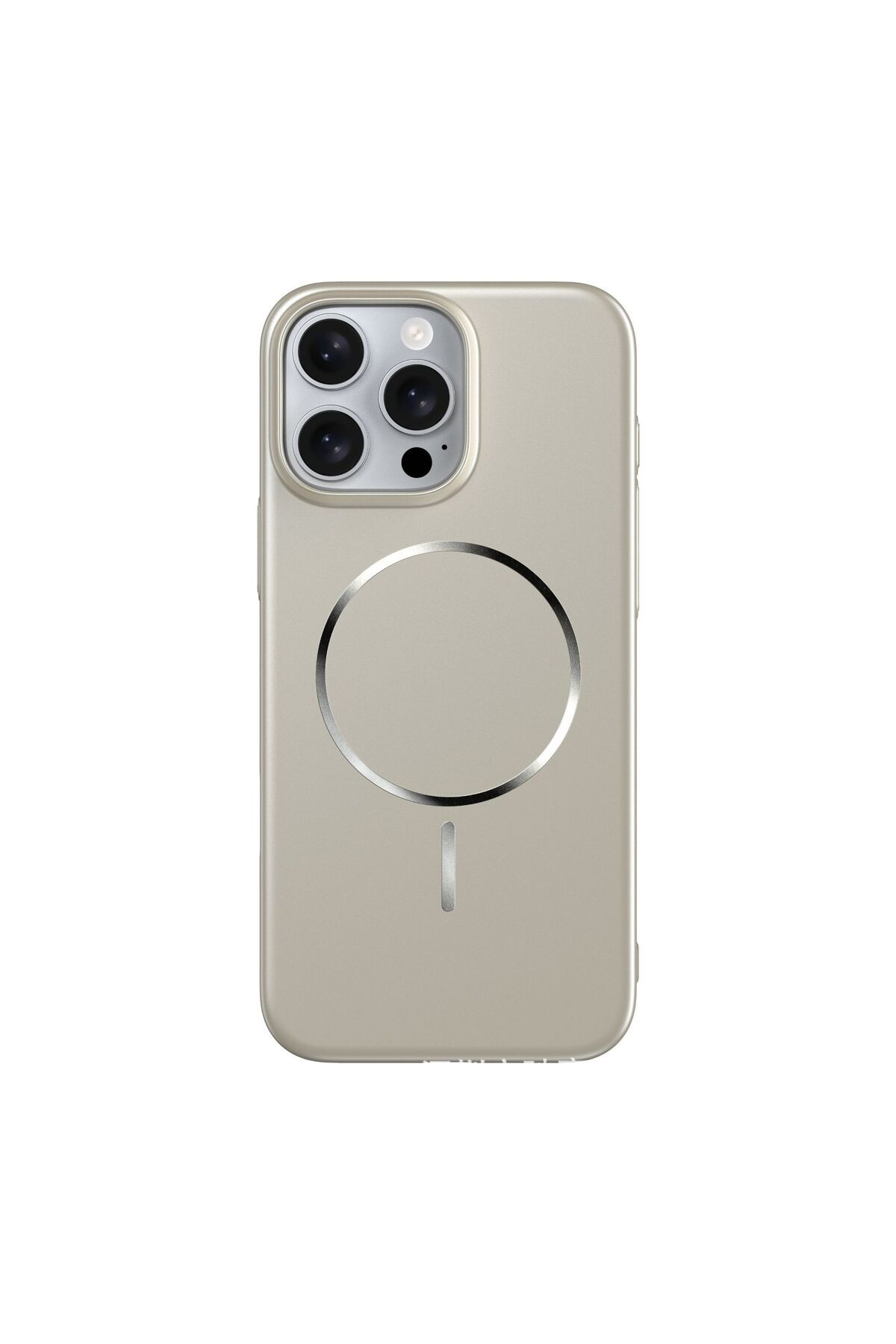 Deppo Trend iPhone 16 Pro Max Uyumlu Magsafe Kılıf Sert Mat Koruyucu Kablosuz Şarj Destekli Arka Kapak