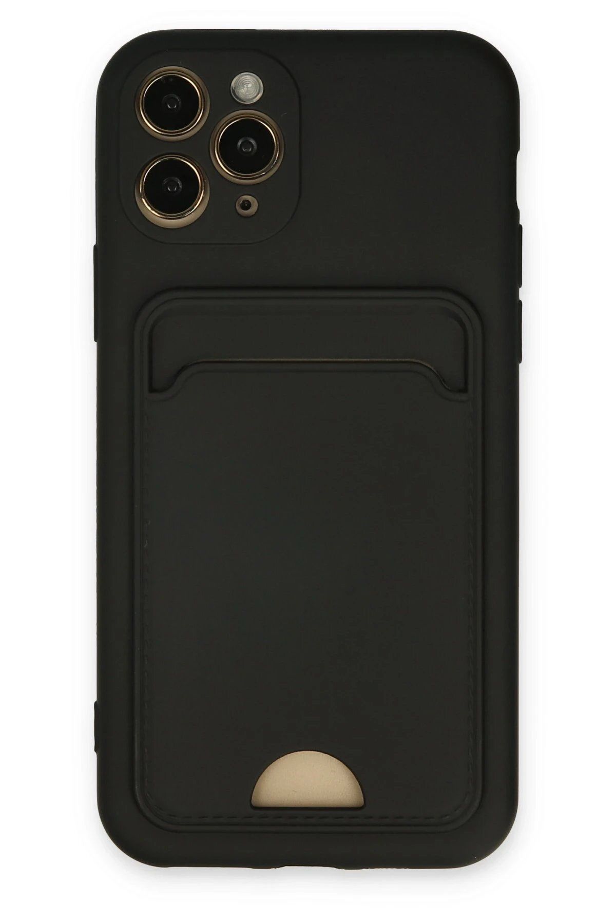 Toptan Bulurum iPhone 11 Pro Kılıf Kelvin Kartvizitli Silikon - Siyah