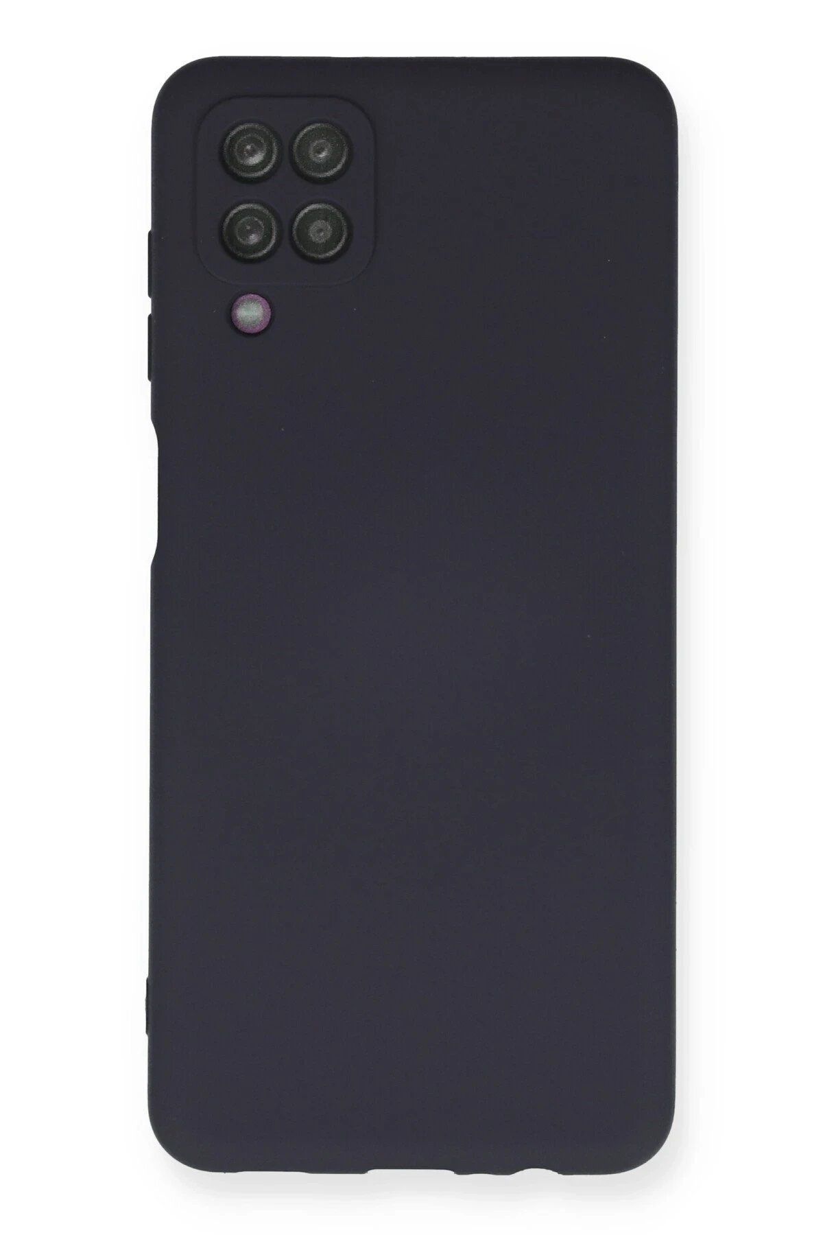 Toptan Bulurum Samsung Galaxy A12 Kılıf Nano içi Kadife Silikon - Lacivert
