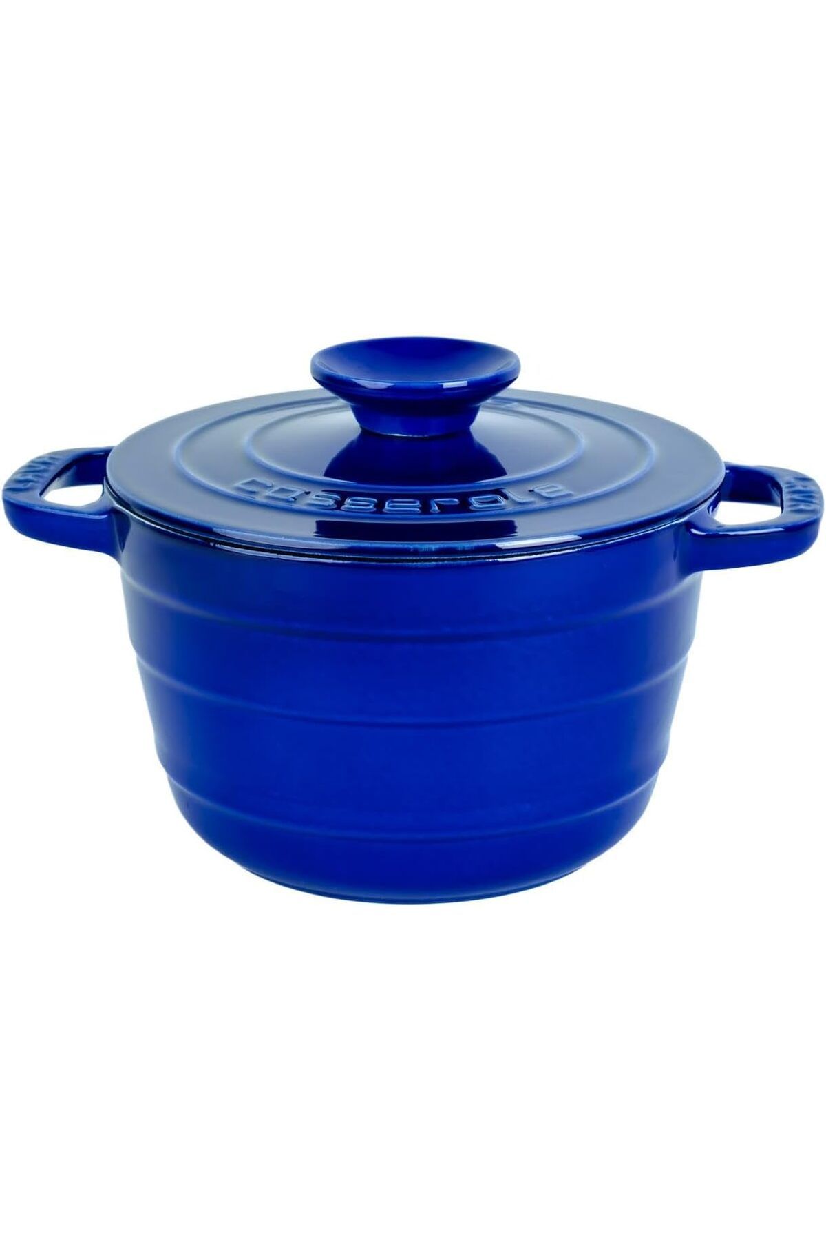 STOREMAX nffastore Döküm Yuvarlak Tencere Döküm Demir Kapak Experience Majolik MAVİ Çap(Ø)23cm Star Co