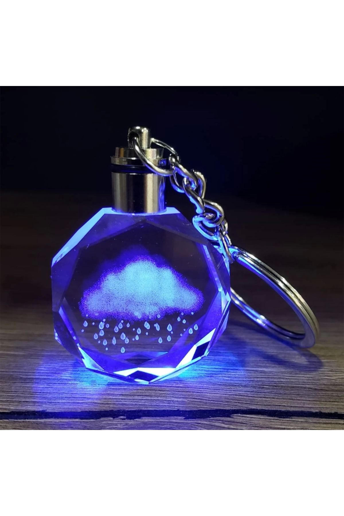 shop Yağmur Bulutu Tasarımlı Renk Değiştiren Anahtarlık