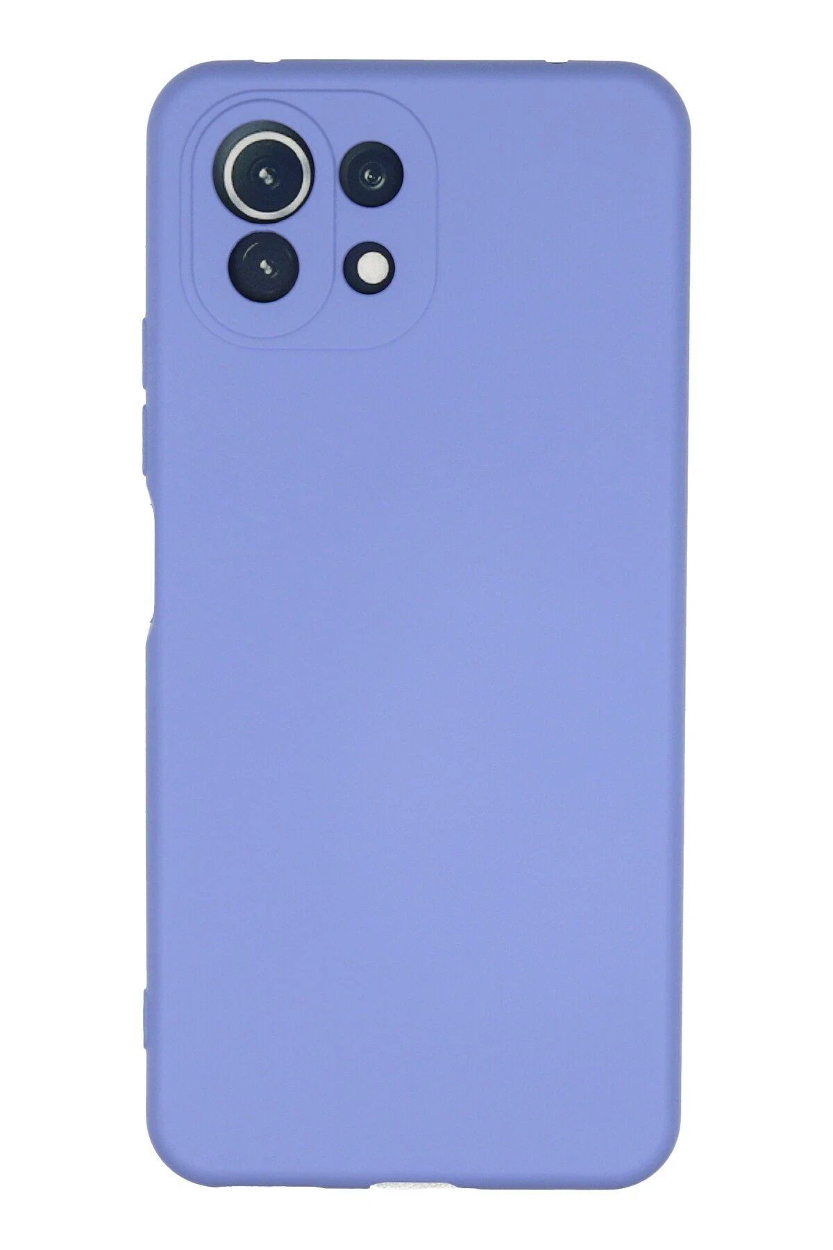 Toptan Bulurum Xiaomi Mİ 11 Lite Kılıf Nano içi Kadife Silikon - Lila